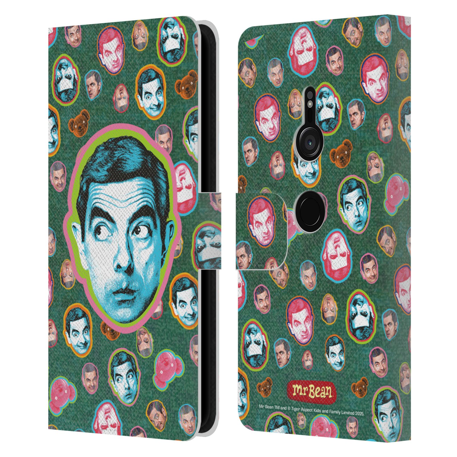 OFFICIAL MR. BEAN KEY ART LEATHER BOOK WALLET CASE COVER FOR SONY PHONES 1