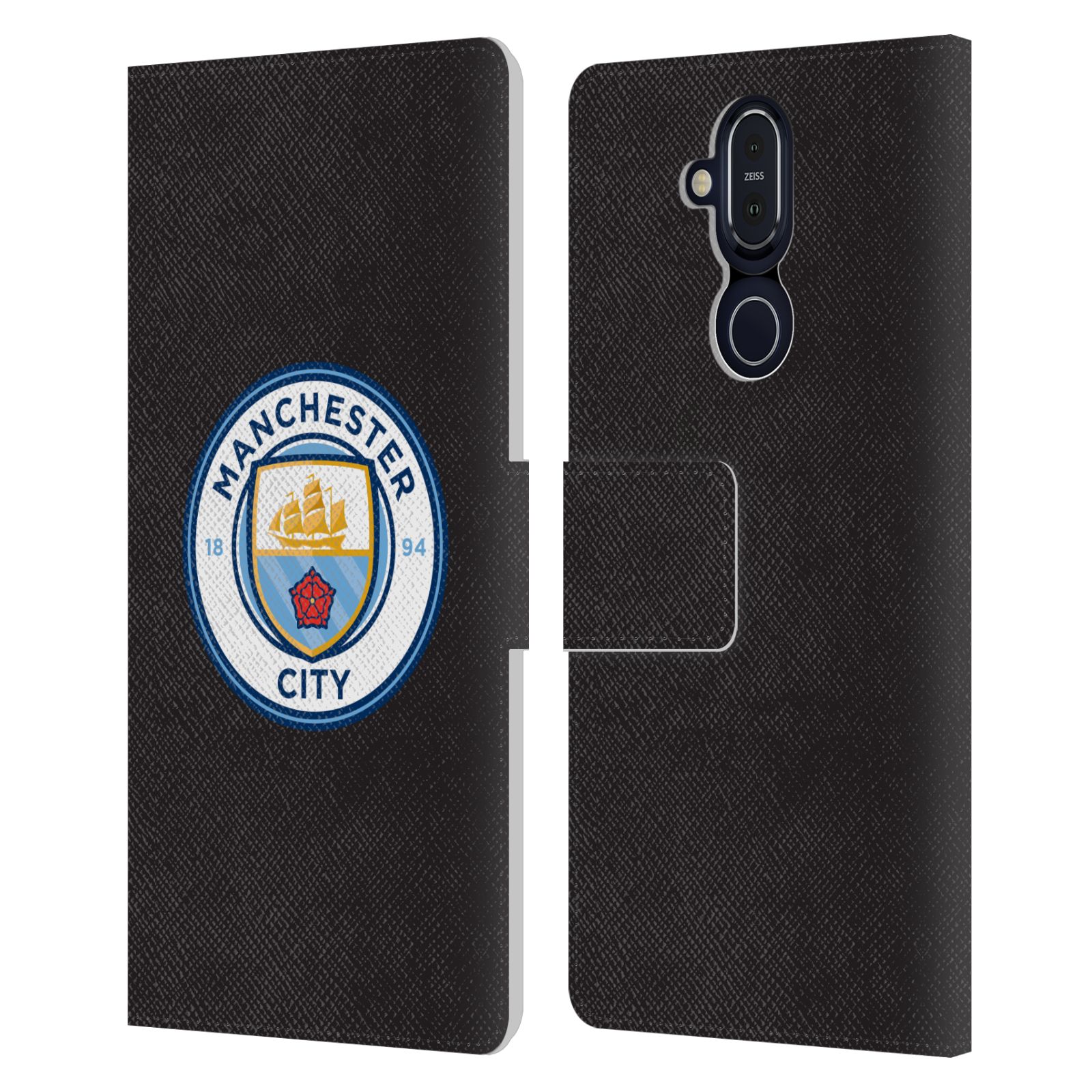 MANCHESTER CITY MAN CITY FC BADGE LEATHER BOOK CASE FOR MICROSOFT NOKIA PHONES - Picture 7 of 16