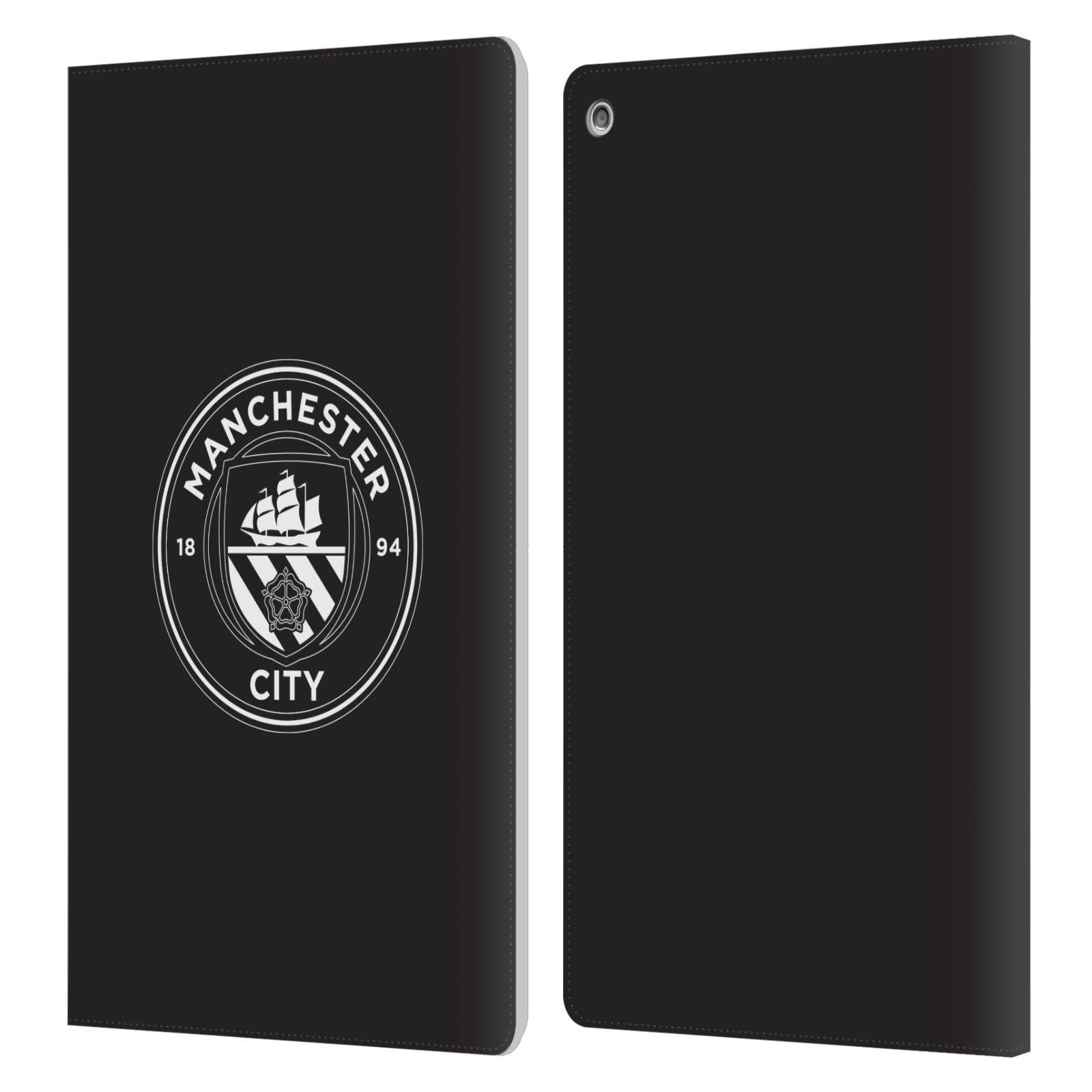 OFFICIAL MANCHESTER CITY MAN CITY FC BADGE LEATHER BOOK CASE FOR AMAZON FIRE - Picture 8 of 16
