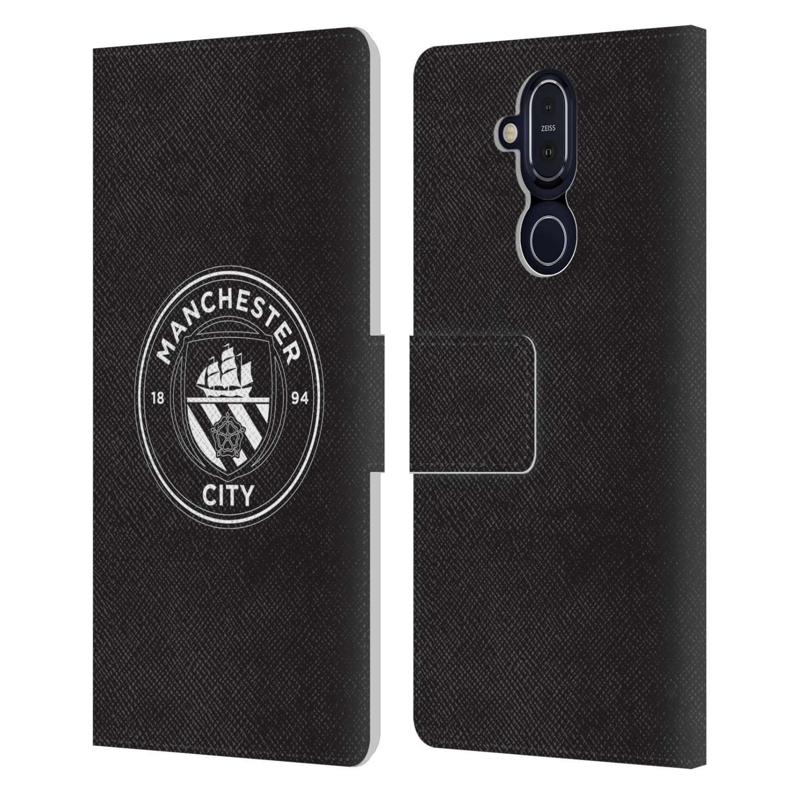 MANCHESTER CITY MAN CITY FC BADGE LEATHER BOOK CASE FOR MICROSOFT NOKIA PHONES - Picture 8 of 16