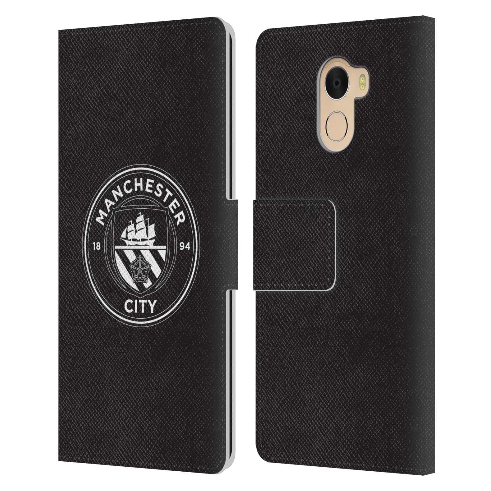 MANCHESTER CITY MAN CITY FC BADGE LEATHER BOOK CASE FOR WILEYFOX & ESSENTIAL - Picture 8 of 16