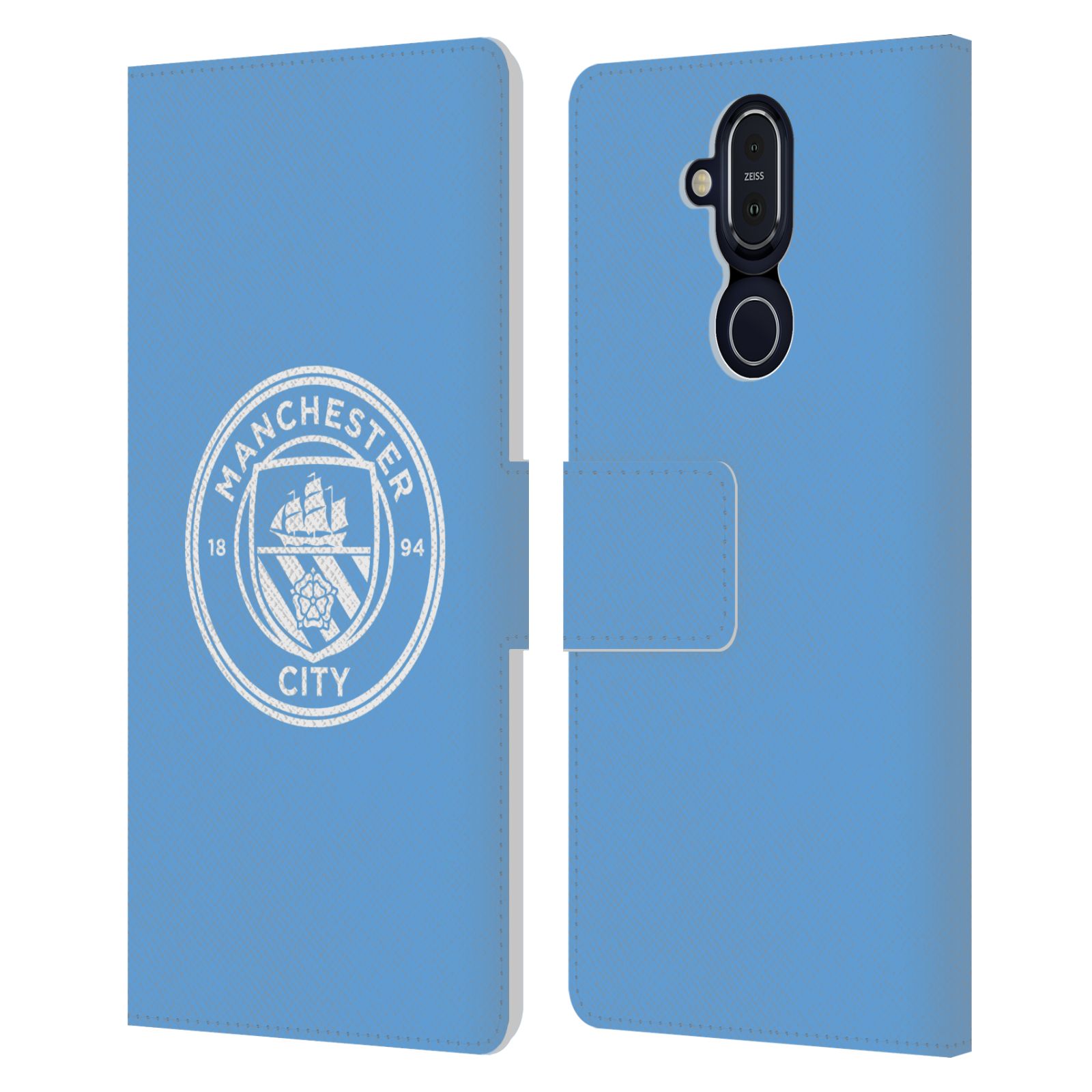 MANCHESTER CITY MAN CITY FC BADGE LEATHER BOOK CASE FOR MICROSOFT NOKIA PHONES - Picture 12 of 16