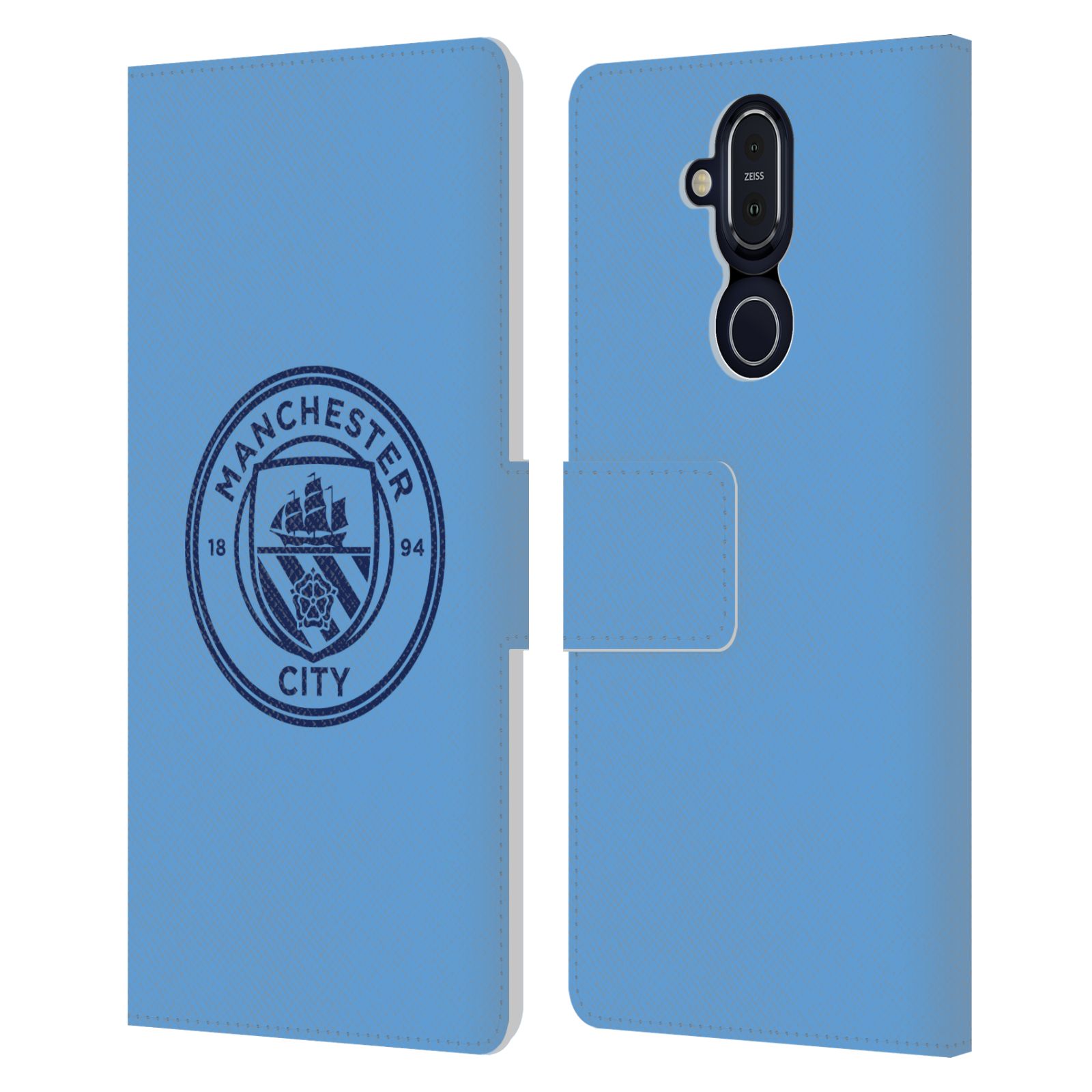 MANCHESTER CITY MAN CITY FC BADGE LEATHER BOOK CASE FOR MICROSOFT NOKIA PHONES - Picture 11 of 16