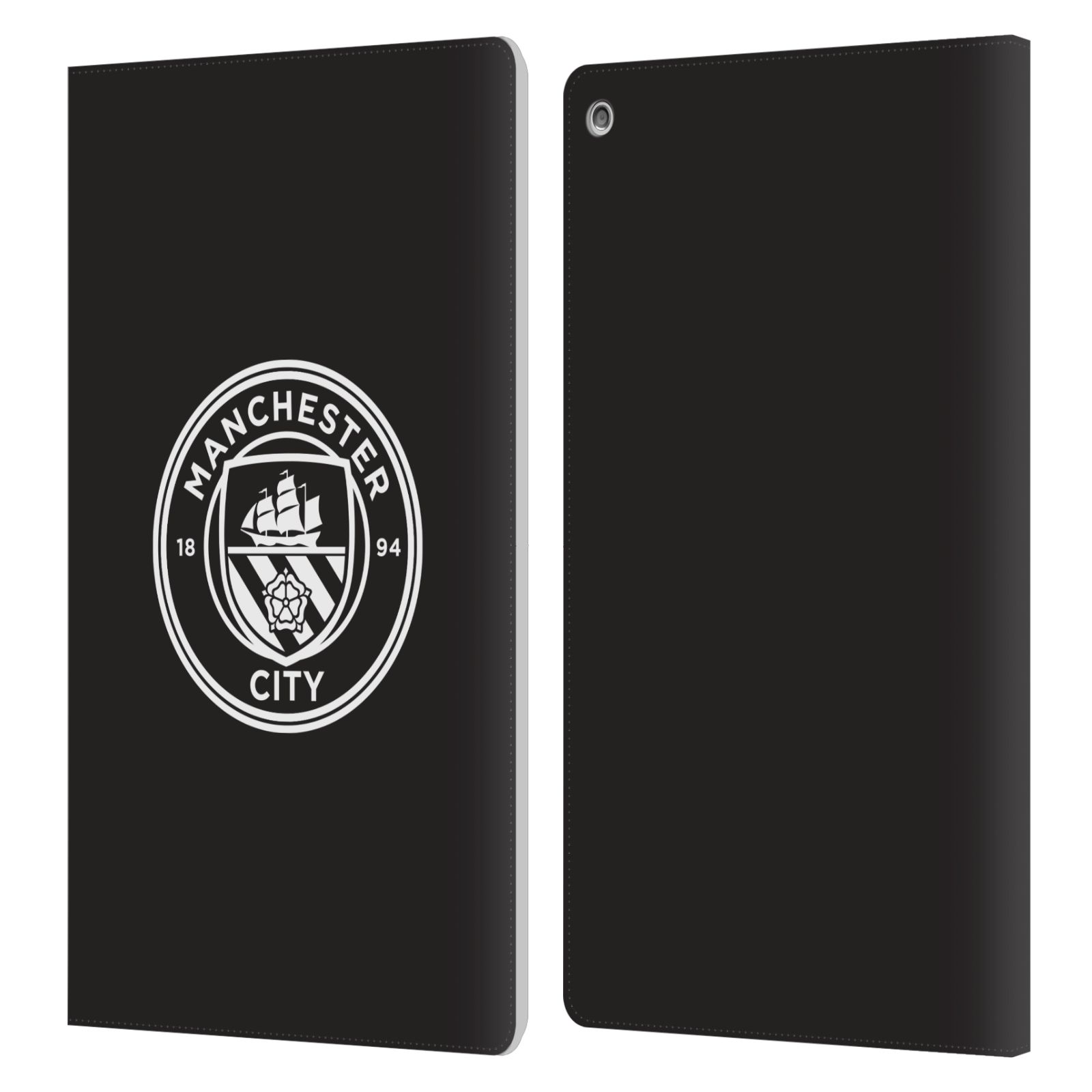 OFFICIAL MANCHESTER CITY MAN CITY FC BADGE LEATHER BOOK CASE FOR AMAZON FIRE - Picture 9 of 16