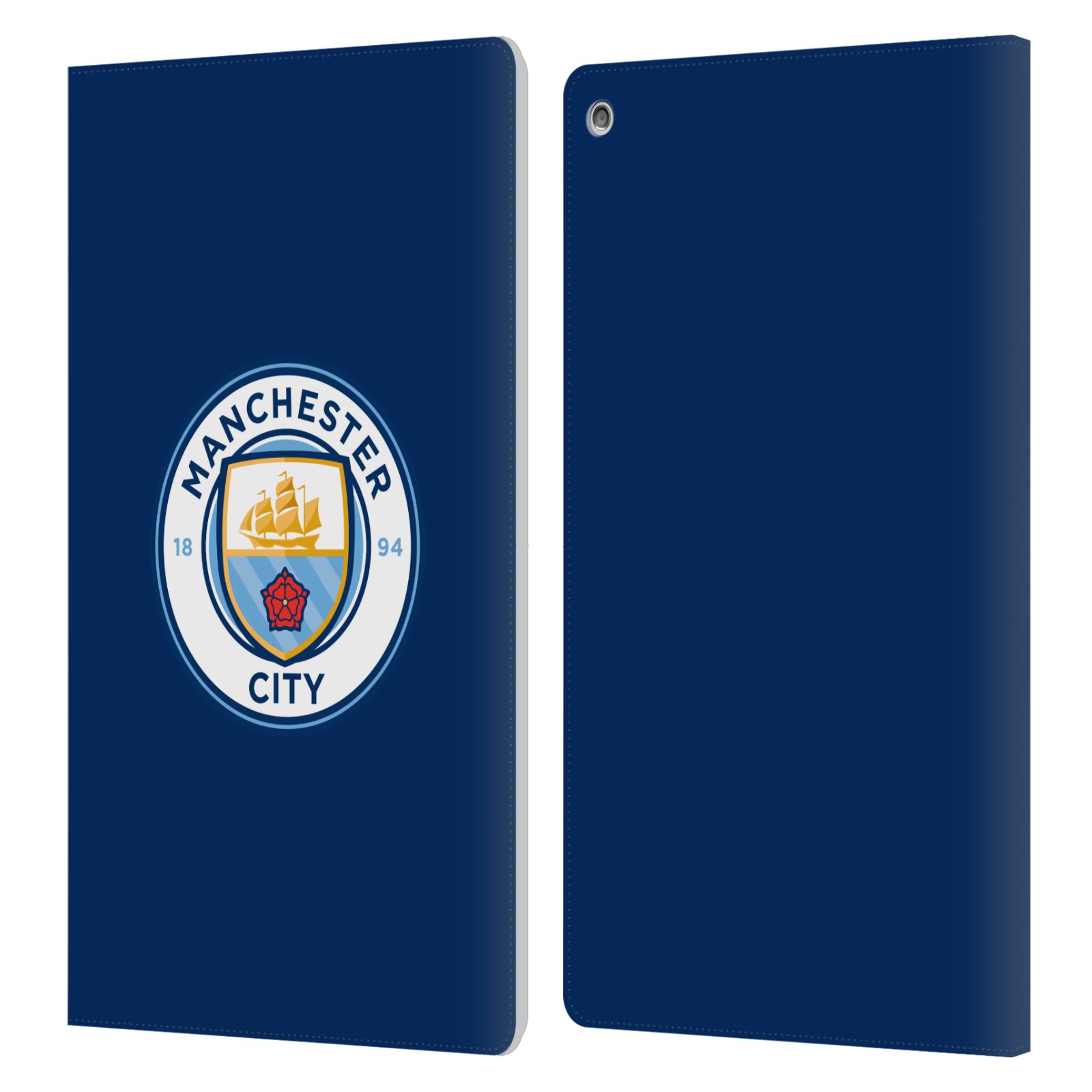 OFFICIAL MANCHESTER CITY MAN CITY FC BADGE LEATHER BOOK CASE FOR AMAZON FIRE - Picture 13 of 16