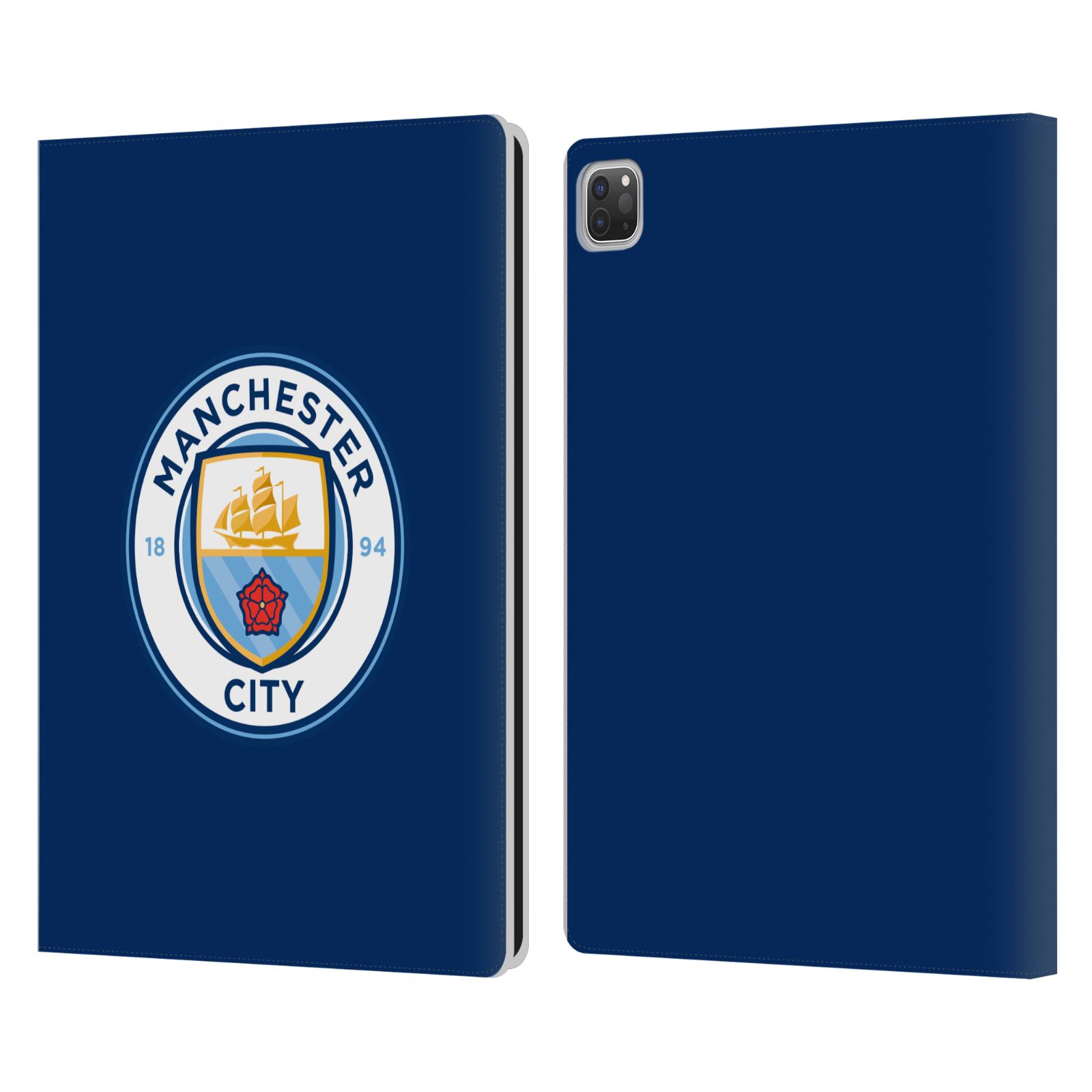 2014 Custom Customized Personalized Manchester City Man City FC Away Kit 2018/19 Leather Book Wallet Case Cover Compatible for iPad Air 2 