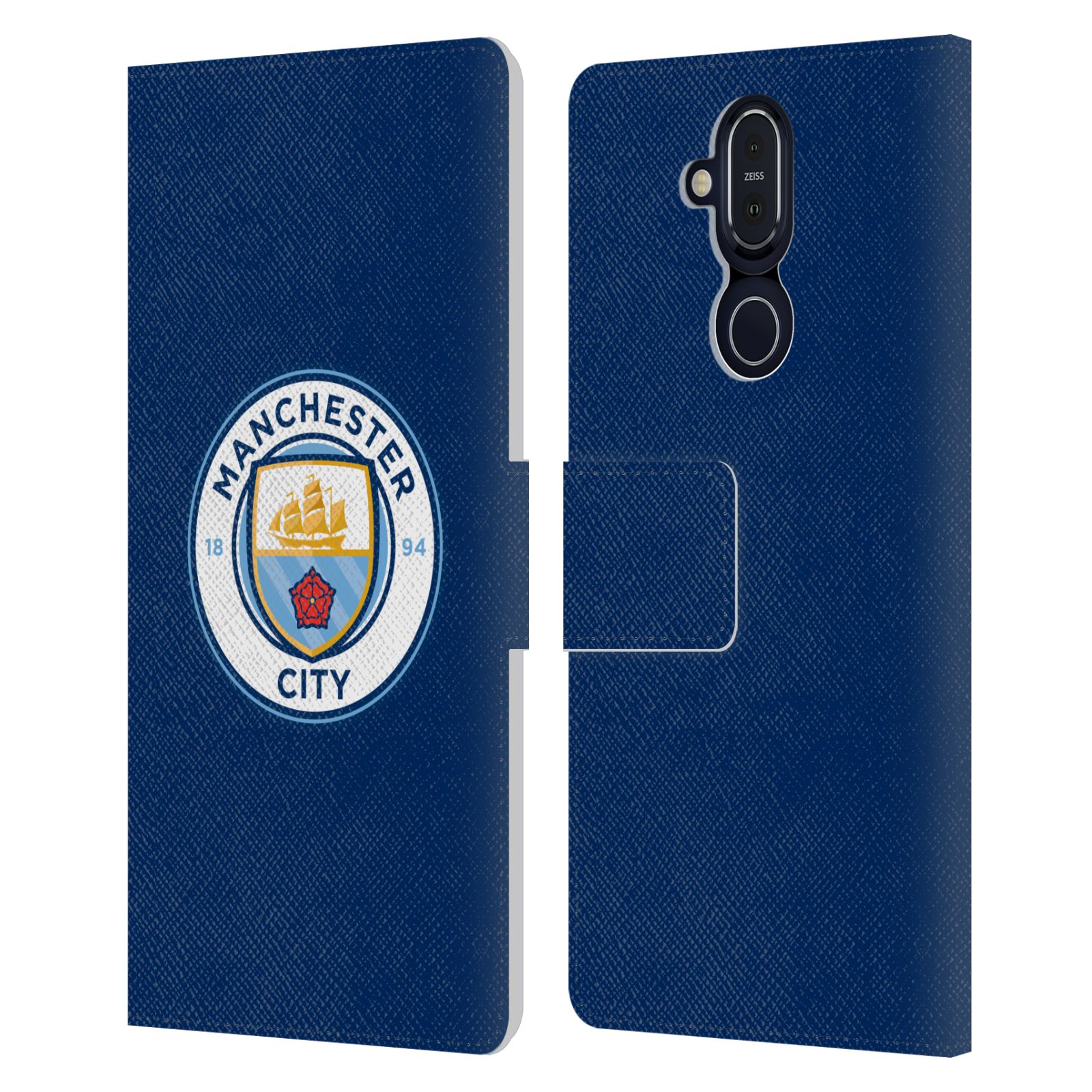 MANCHESTER CITY MAN CITY FC BADGE LEATHER BOOK CASE FOR MICROSOFT NOKIA PHONES - Picture 13 of 16