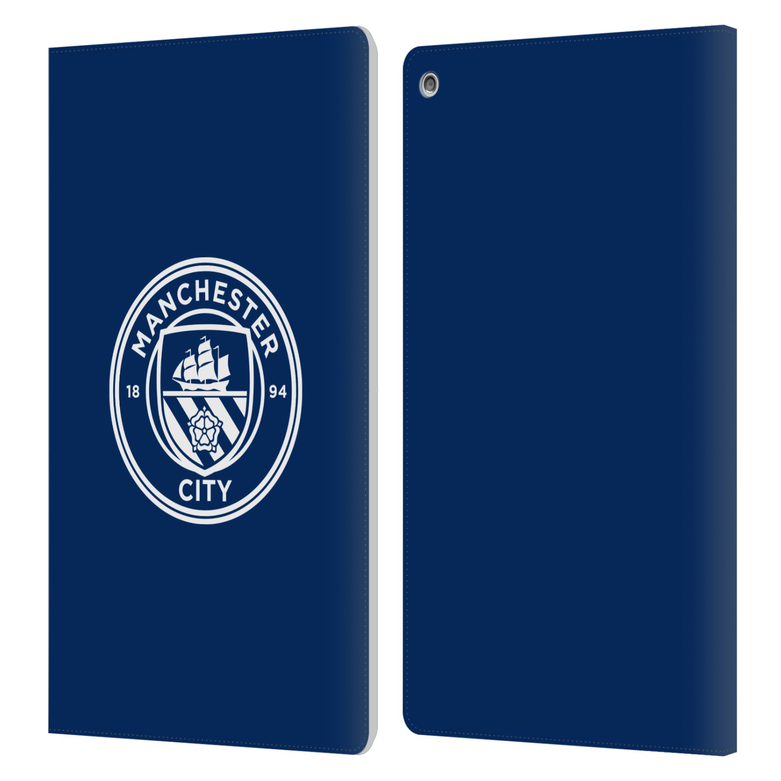 OFFICIAL MANCHESTER CITY MAN CITY FC BADGE LEATHER BOOK CASE FOR AMAZON FIRE - Picture 14 of 16
