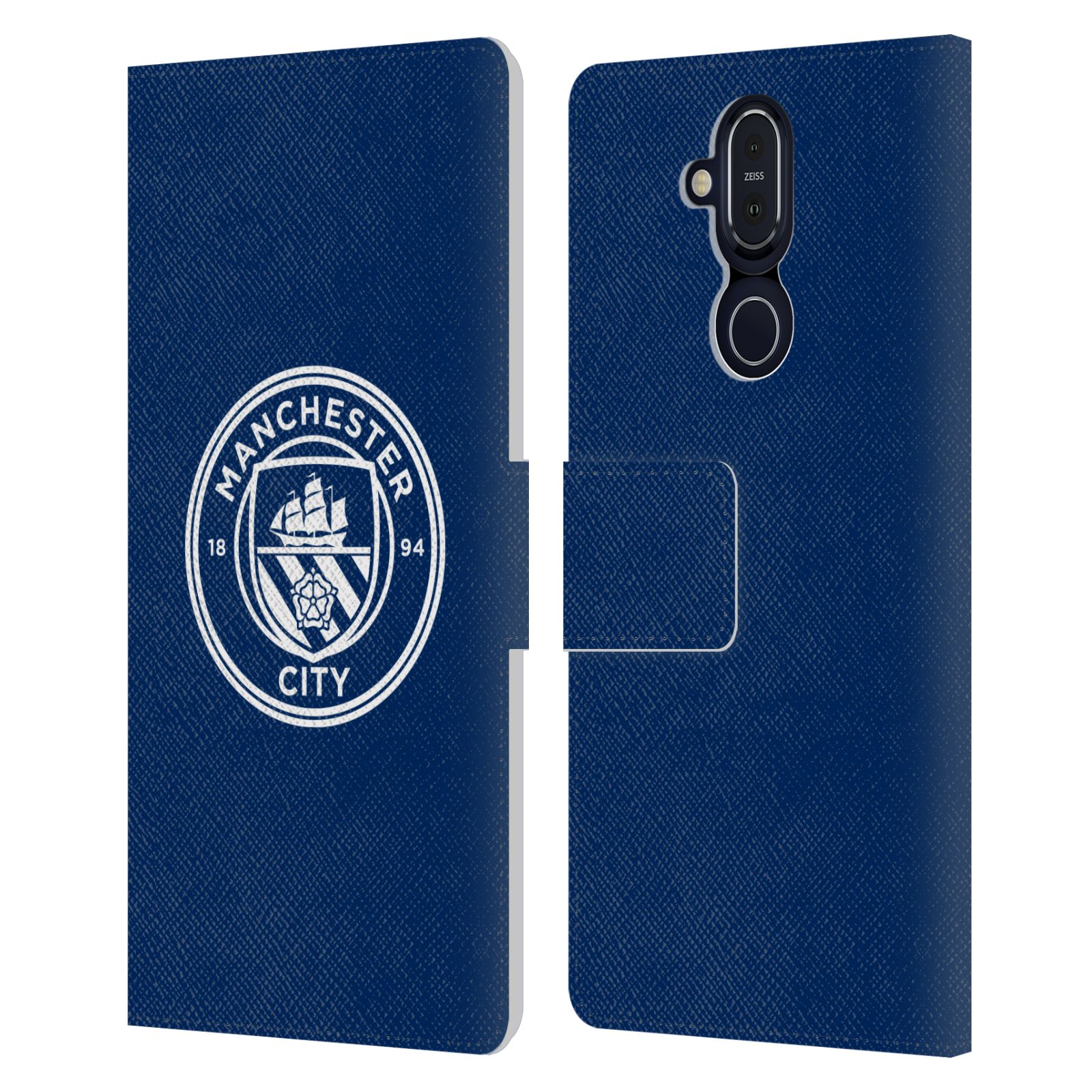 MANCHESTER CITY MAN CITY FC BADGE LEATHER BOOK CASE FOR MICROSOFT NOKIA PHONES - Picture 14 of 16