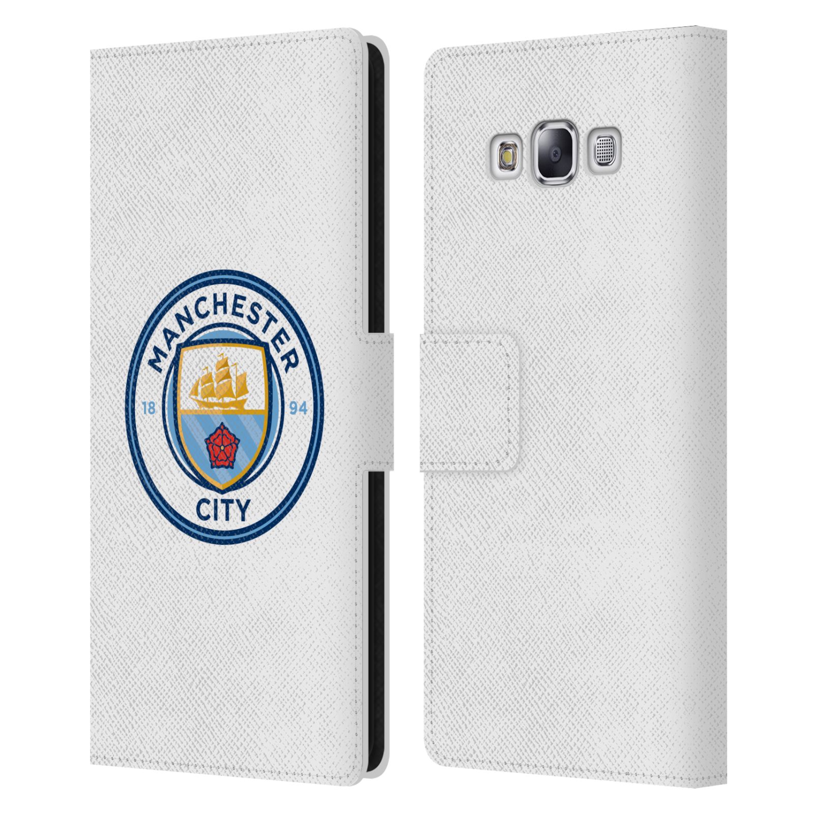 Manchester City Man Ciudad Fc Insignia Porta Pasaporte Billetera Cubierta De Cuero geométrica 