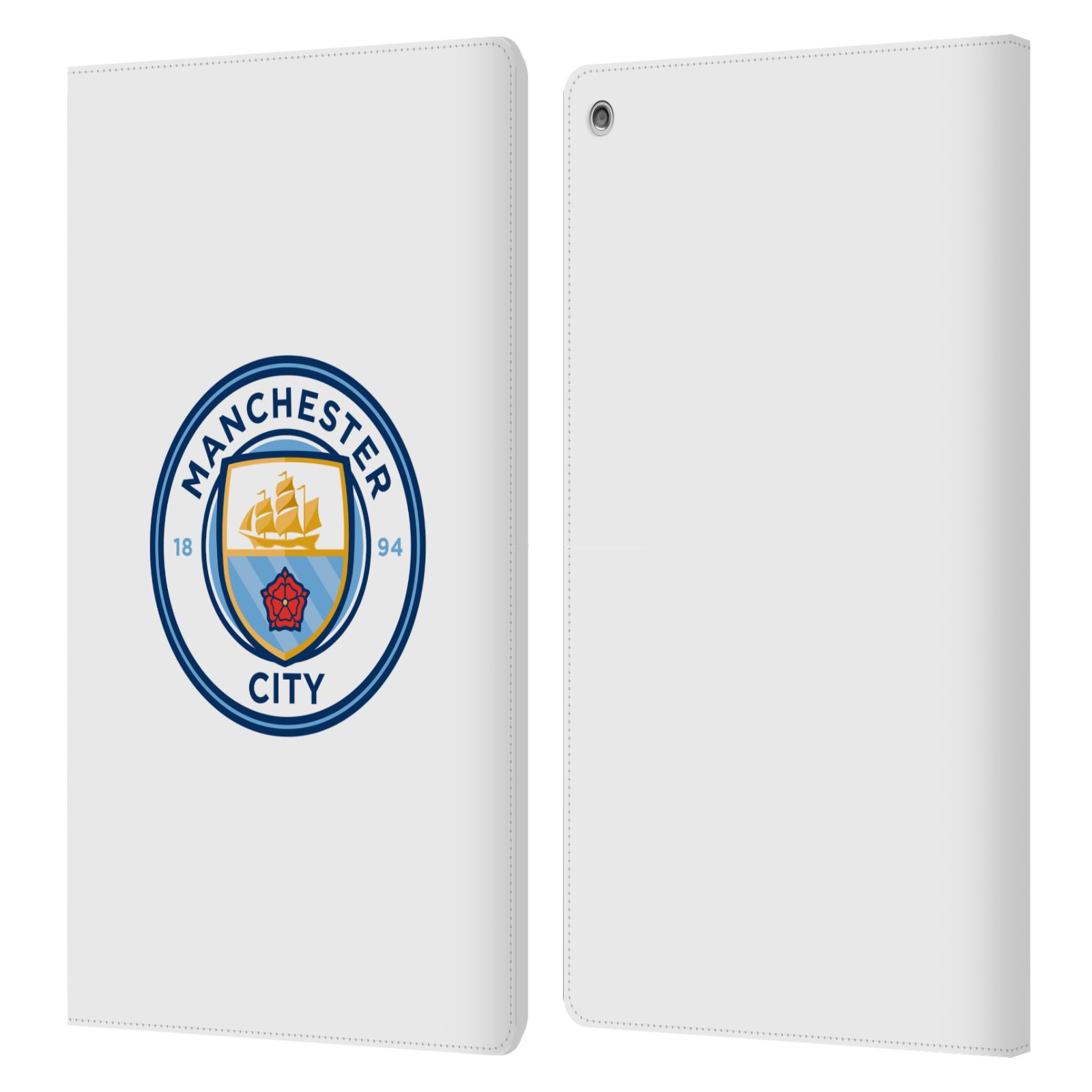 OFFICIAL MANCHESTER CITY MAN CITY FC BADGE LEATHER BOOK CASE FOR AMAZON FIRE - Picture 16 of 16