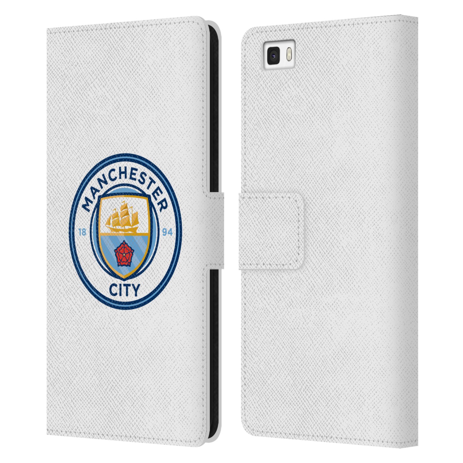 OFFICIAL MANCHESTER CITY MAN CITY FC BADGE LEATHER BOOK CASE FOR HUAWEI PHONES 2 - Picture 7 of 7