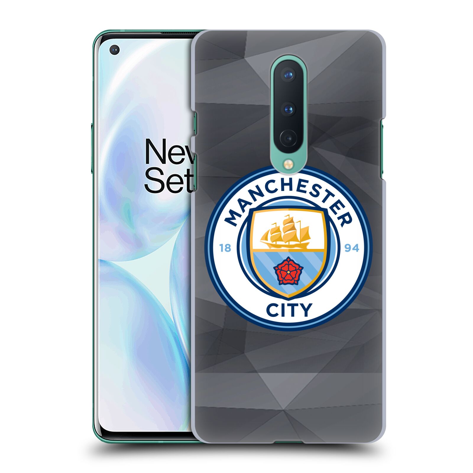 OFFICIAL MANCHESTER CITY MAN CITY FC BADGE GEOMETRIC CASE FOR OPPO PHONES