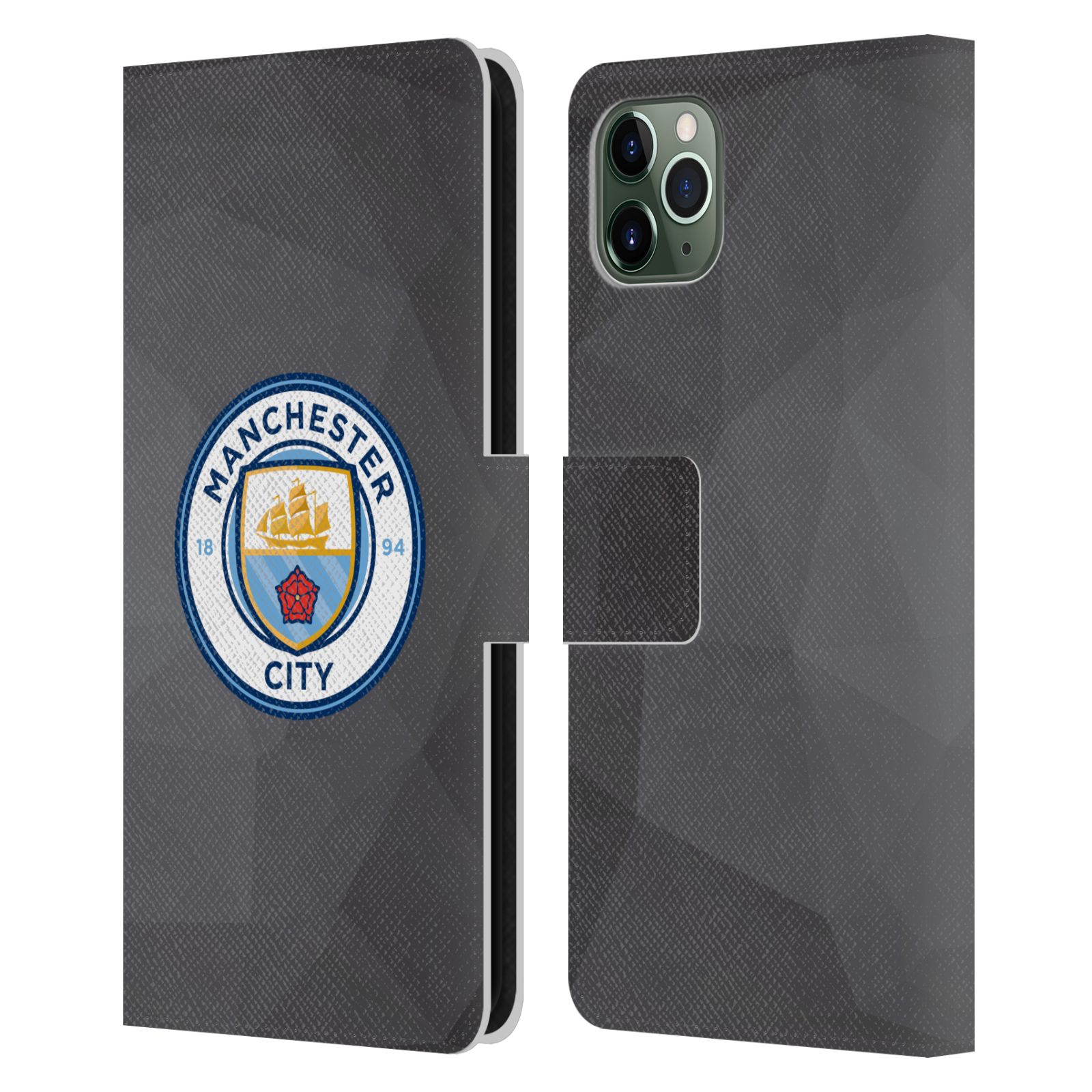 MAN CITY FC BADGE GÉOMÉTRIQUE ÉTUI COQUE EN CUIR POUR APPLE iPHONE TÉLÉPHONES - Photo 8 sur 12