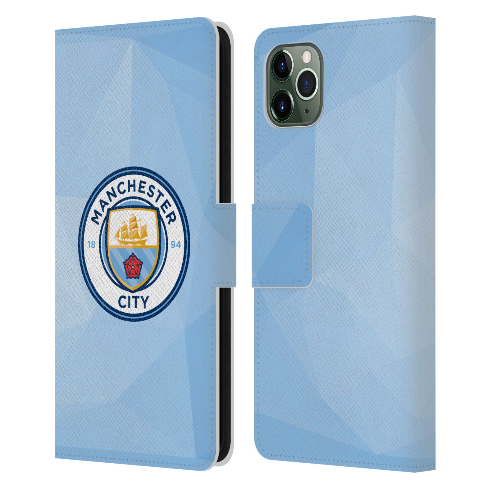MAN CITY FC BADGE GÉOMÉTRIQUE ÉTUI COQUE EN CUIR POUR APPLE iPHONE TÉLÉPHONES - Photo 7 sur 12