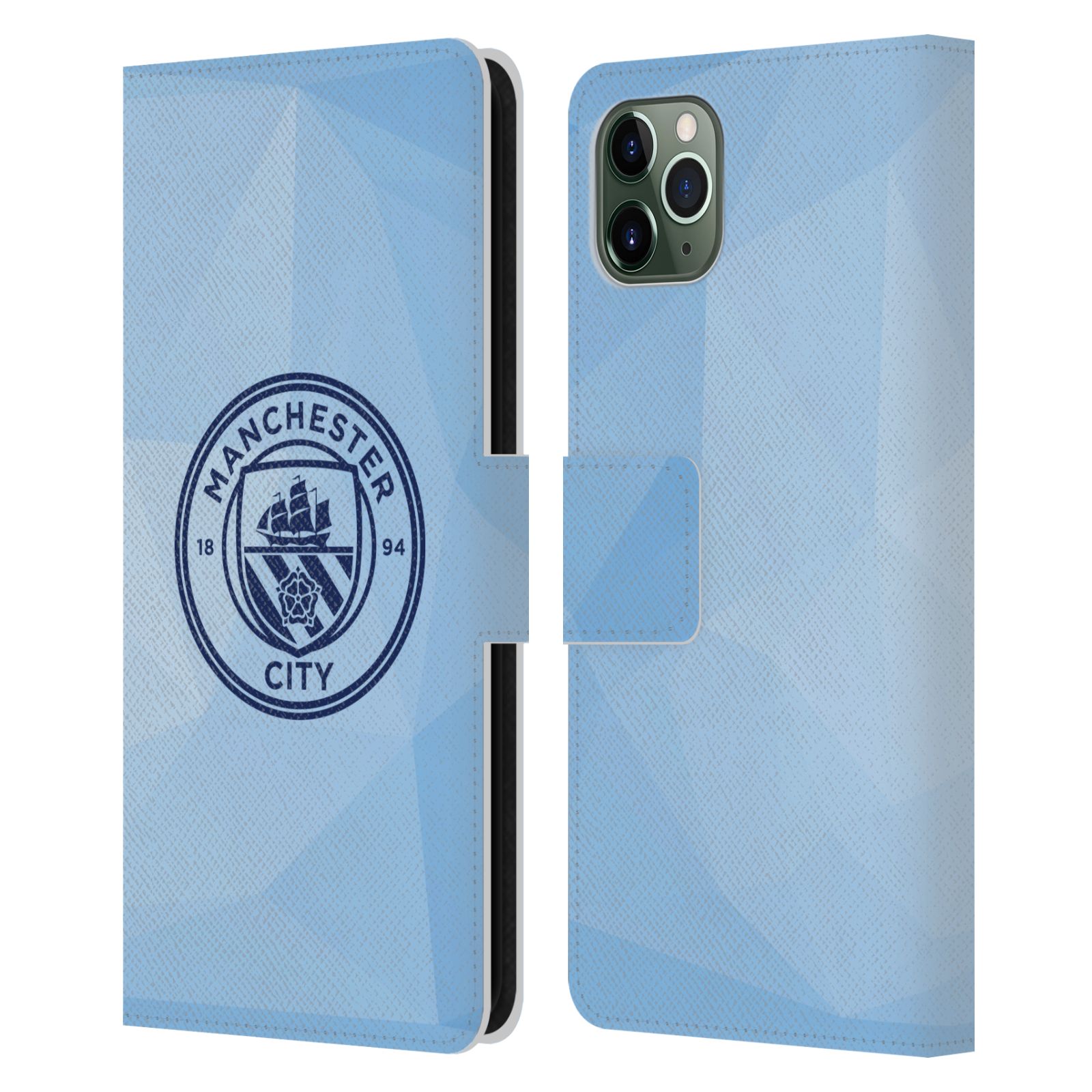 MAN CITY FC BADGE GÉOMÉTRIQUE ÉTUI COQUE EN CUIR POUR APPLE iPHONE TÉLÉPHONES - Photo 11 sur 12