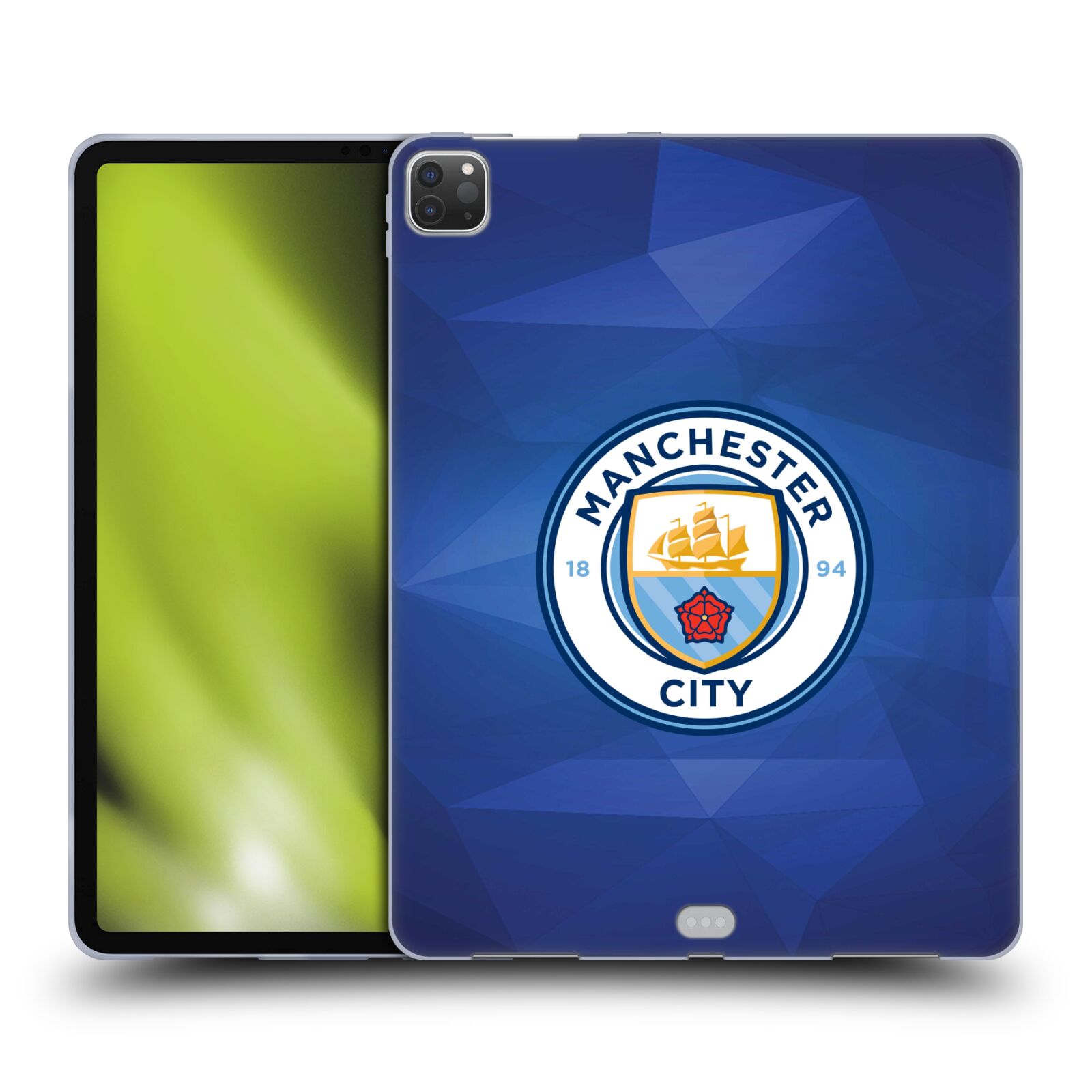 MANCHESTER CITY MAN CITY FC BADGE GEOMETRIC GEL CASE FOR APPLE SAMSUNG KINDLE - Picture 12 of 13