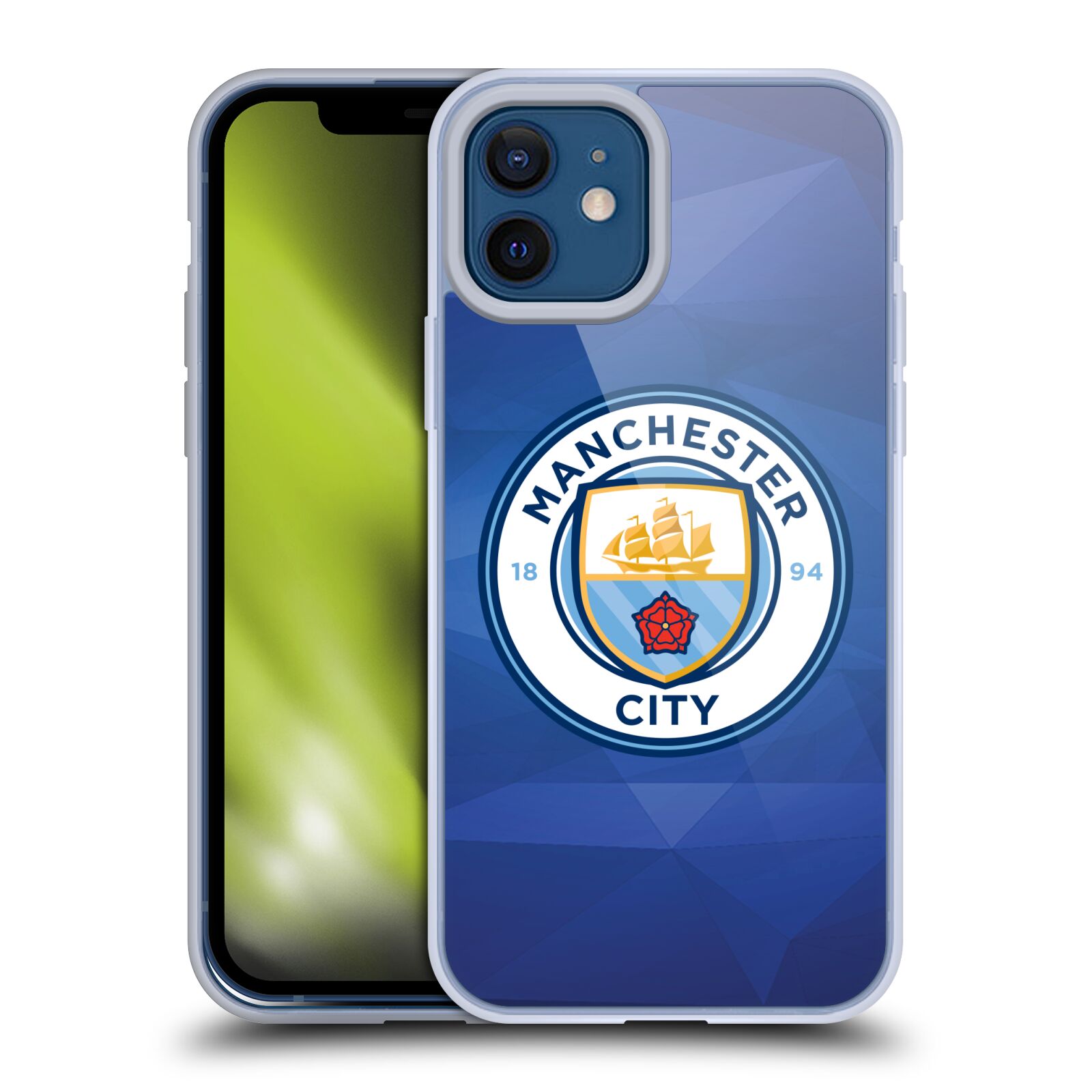 Silikonové pouzdro na mobil Apple iPhone 12 / 12 Pro - Head Case - Manchester City FC - Modré nové logo (Silikonový kryt, obal, pouzdro na mobilní telefon Apple iPhone 12 / Apple iPhone 12 Pro (6,1") s motivem Manchester City FC - Modré nové logo)