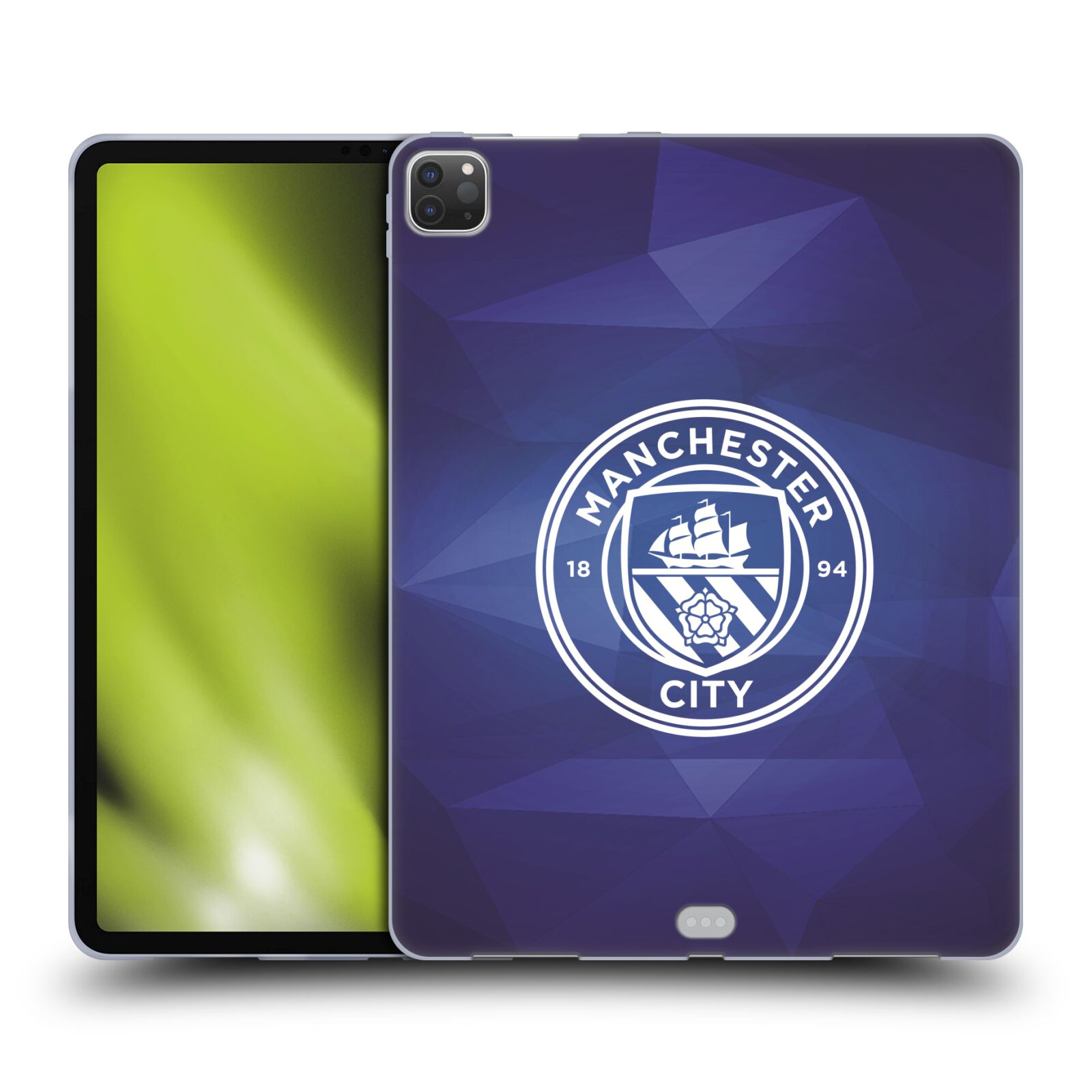 MANCHESTER CITY MAN CITY FC BADGE GEOMETRIC GEL CASE FOR APPLE SAMSUNG KINDLE - Picture 13 of 13