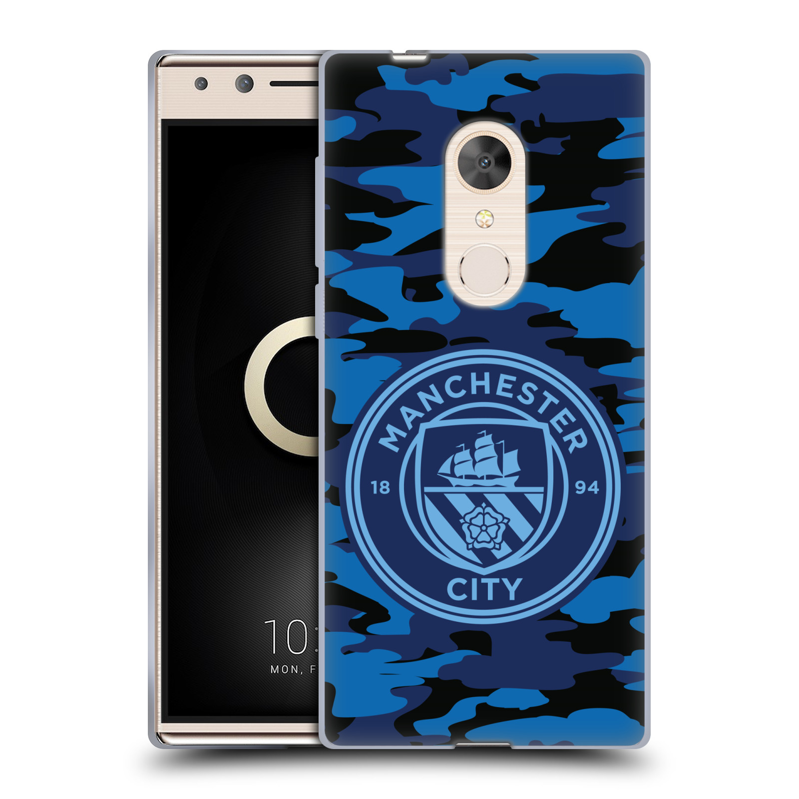 MANCHESTER CITY MAN CITY FC BADGE CAMOU GEL CASE FOR ALCATEL PHONES - 第 13/17 張圖片