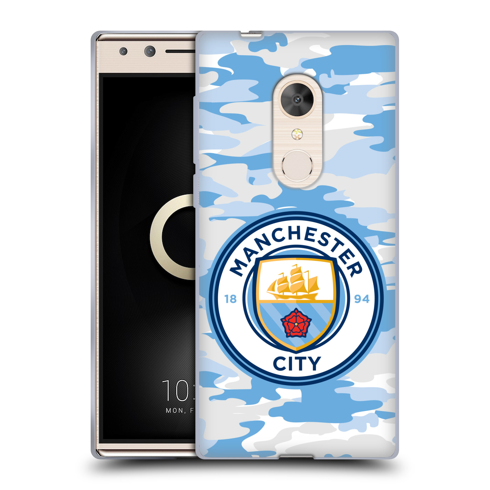 MANCHESTER CITY MAN CITY FC BADGE CAMOU GEL CASE FOR ALCATEL PHONES - 第 16/17 張圖片