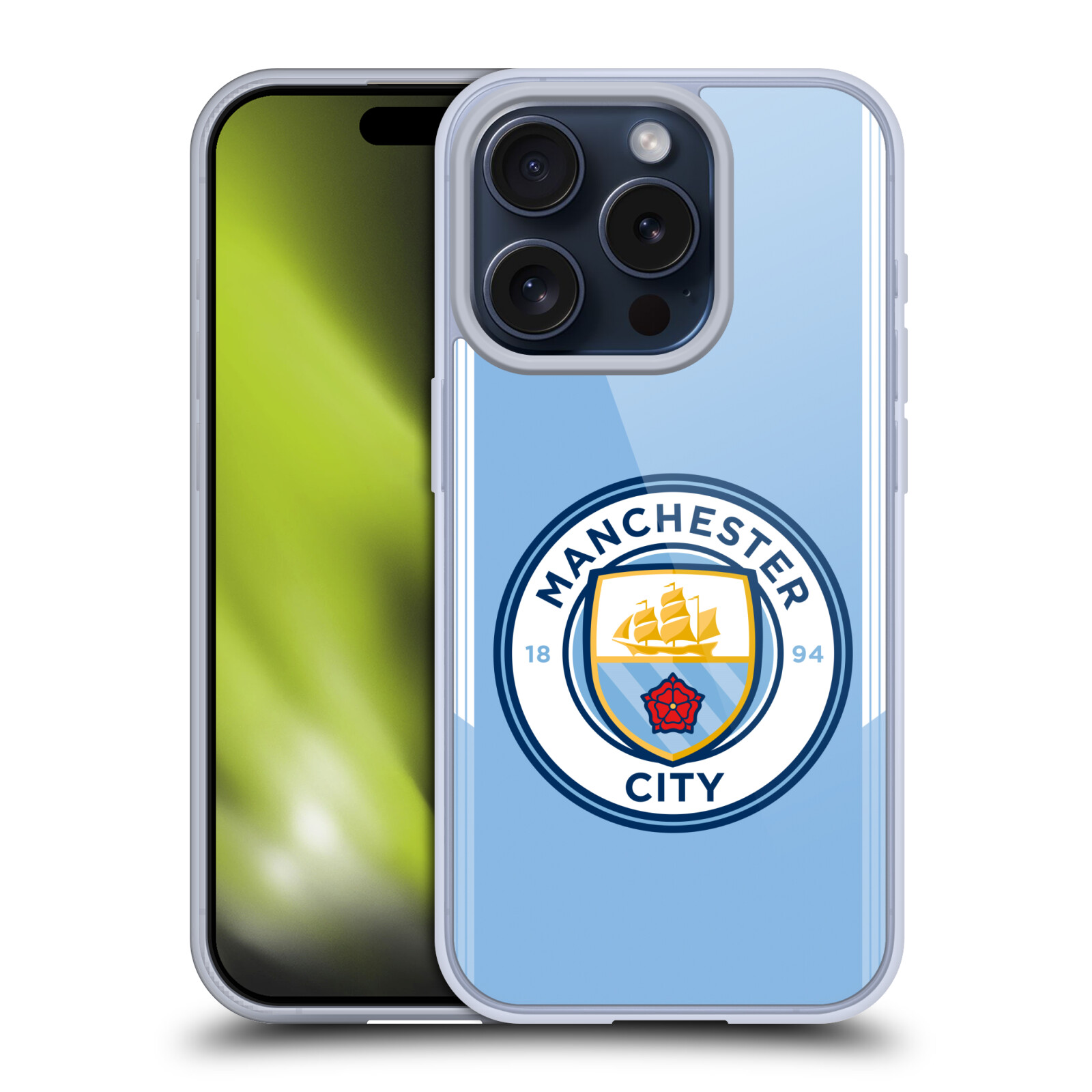 MAN CITY FC BADGE KIT 2017/18 ÉTUI COQUE EN GEL POUR APPLE iPHONE TÉLÉPHONES - Photo 9 sur 9