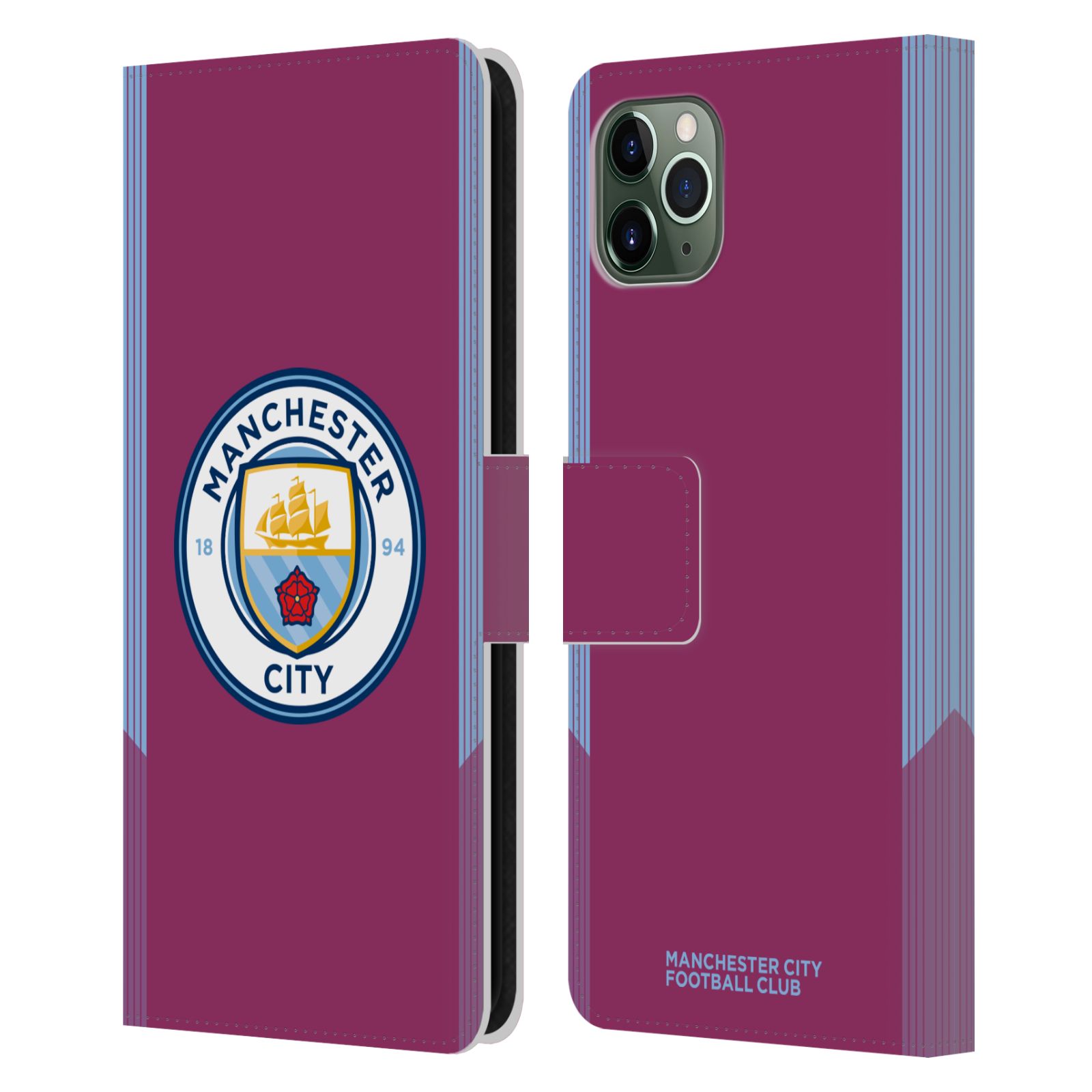 MAN CITY FC BADGE KIT 2017/18 ÉTUI COQUE EN CUIR POUR APPLE iPHONE TÉLÉPHONES - Photo 7 sur 8