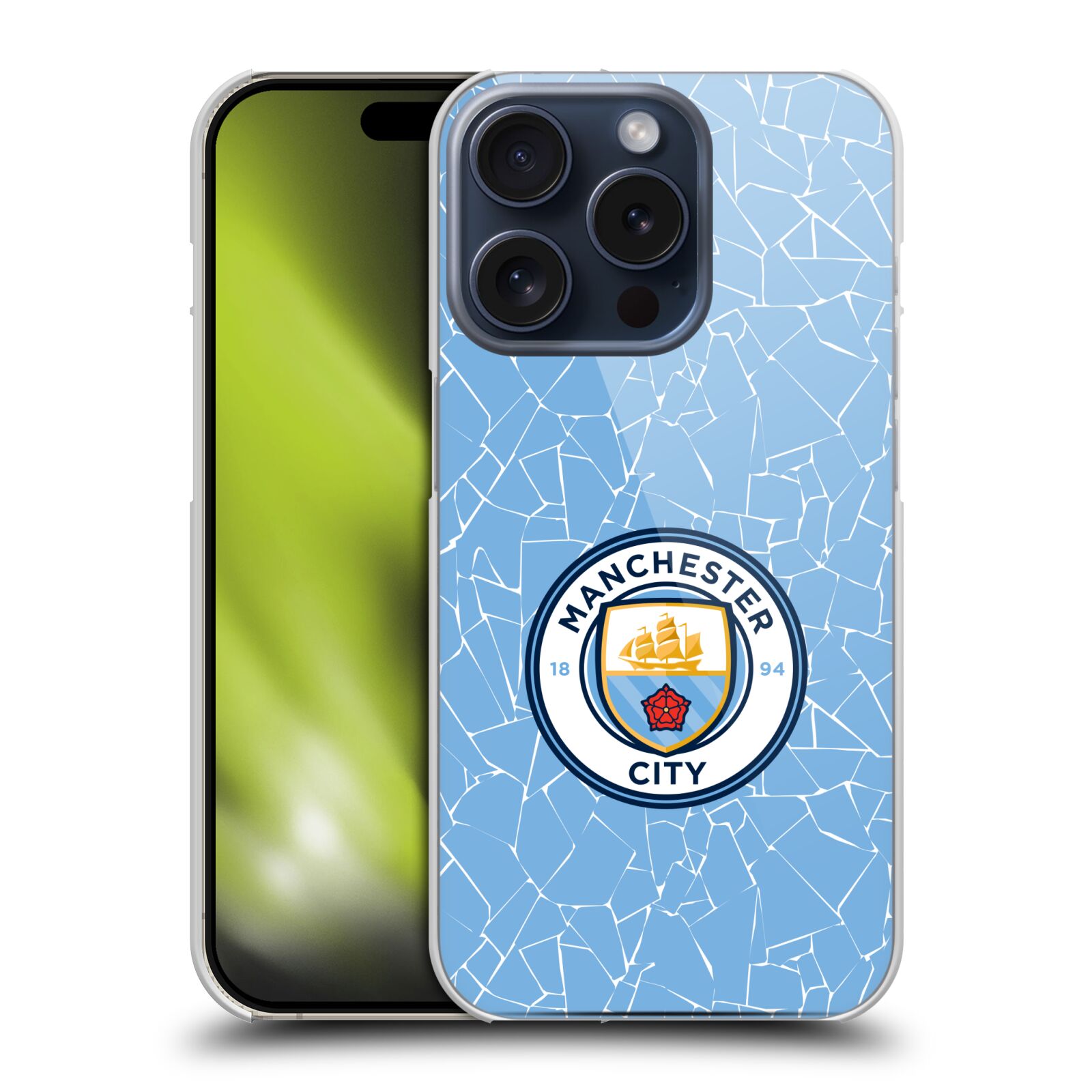 MANCHESTER CITY MAN CITY FC 2020/21 BADGE KIT BACK CASE FOR APPLE iPHONE PHONES