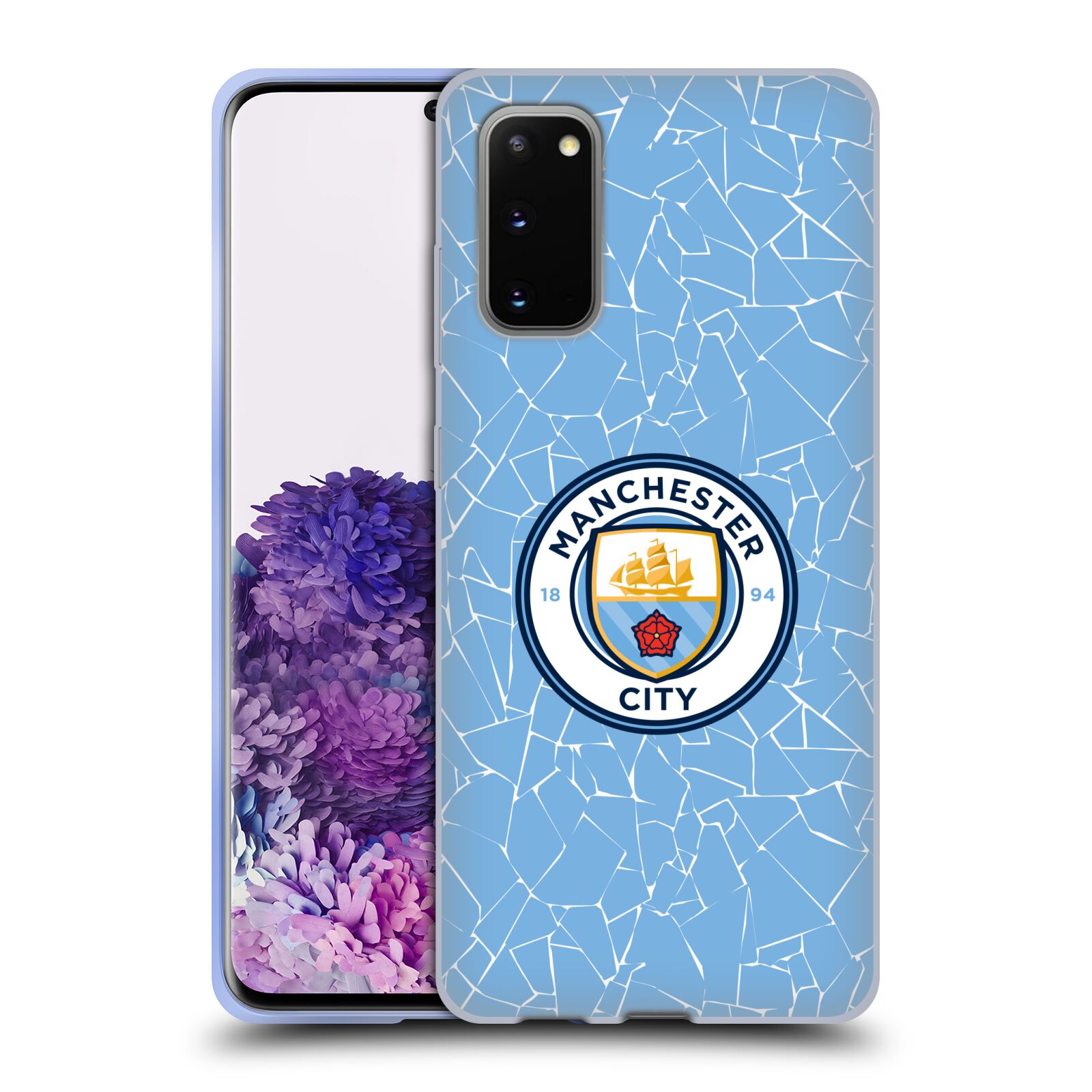 Official Manchester City Man City FC 2020/21 Badge Kit Soft Gel Case for Samsung Phones 1