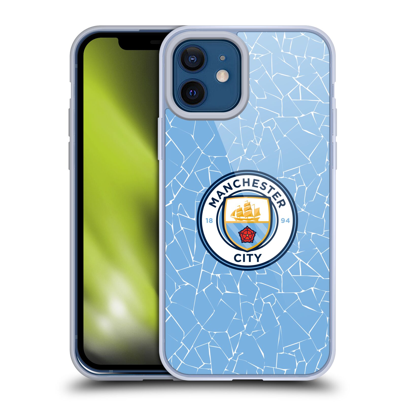 Official Manchester City Man City FC Home 2020/21 Badge Kit Leather Book Wallet Case Cover Compatible For Samsung Galaxy A20e 2019