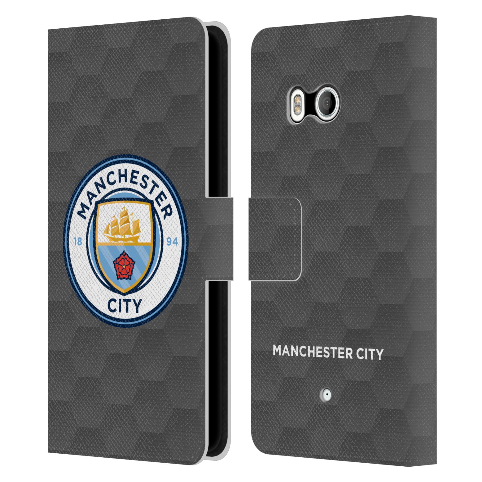 MANCHESTER CITY MAN CITY FC 2020/21 BADGE KIT LEATHER BOOK CASE FOR HTC PHONES 1 - Picture 7 of 7