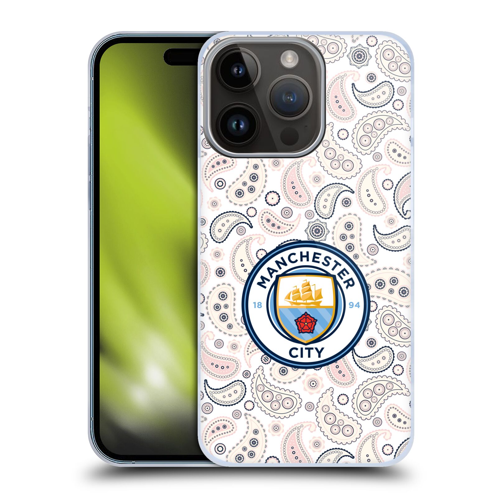 MANCHESTER CITY MAN CITY FC 2020/21 BADGE KIT BACK CASE FOR APPLE iPHONE PHONES