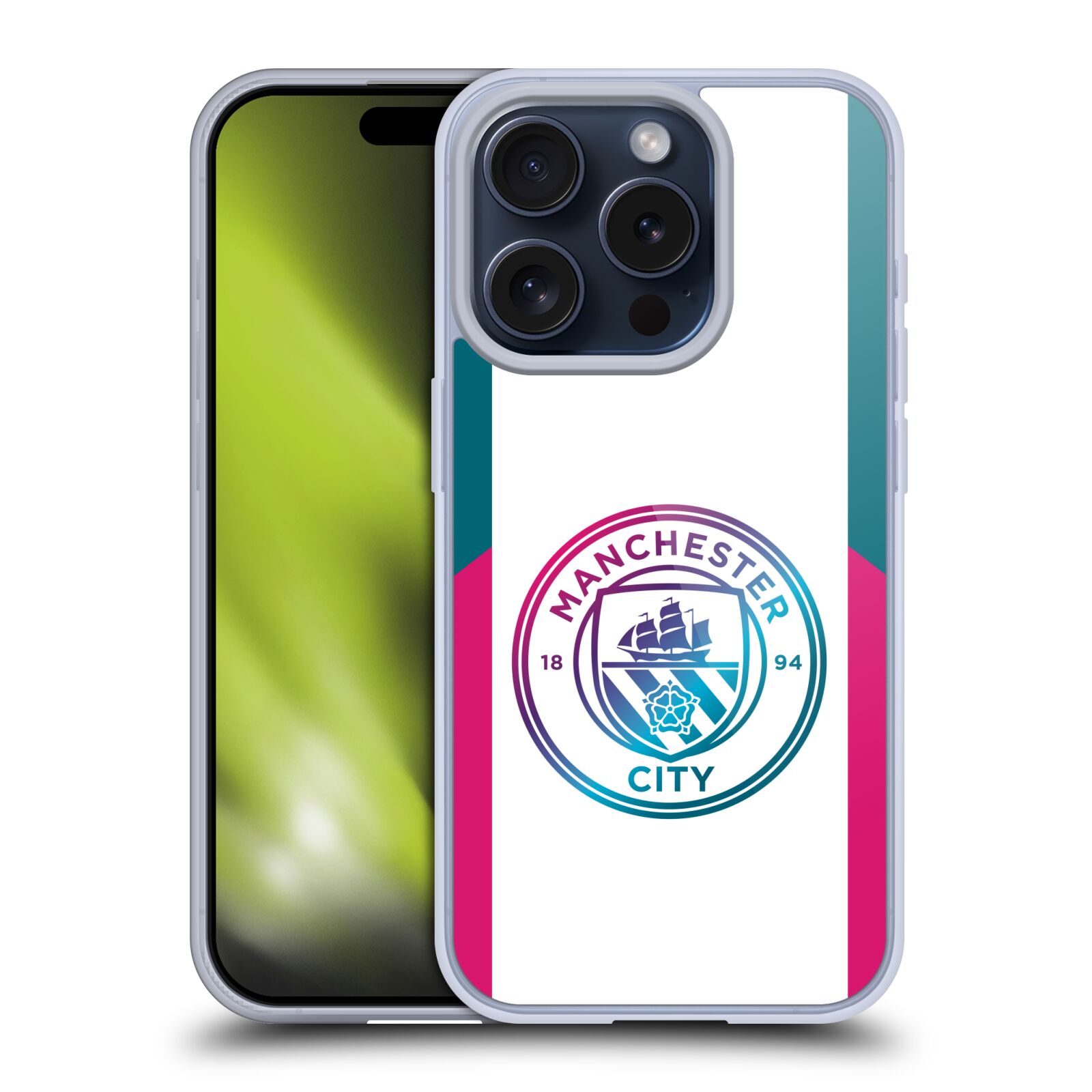 MAN CITY FC 2021/22 BADGE KIT GEL CASE COMPATIBLE W/ APPLE iPHONE PHONES/MAGSAFE