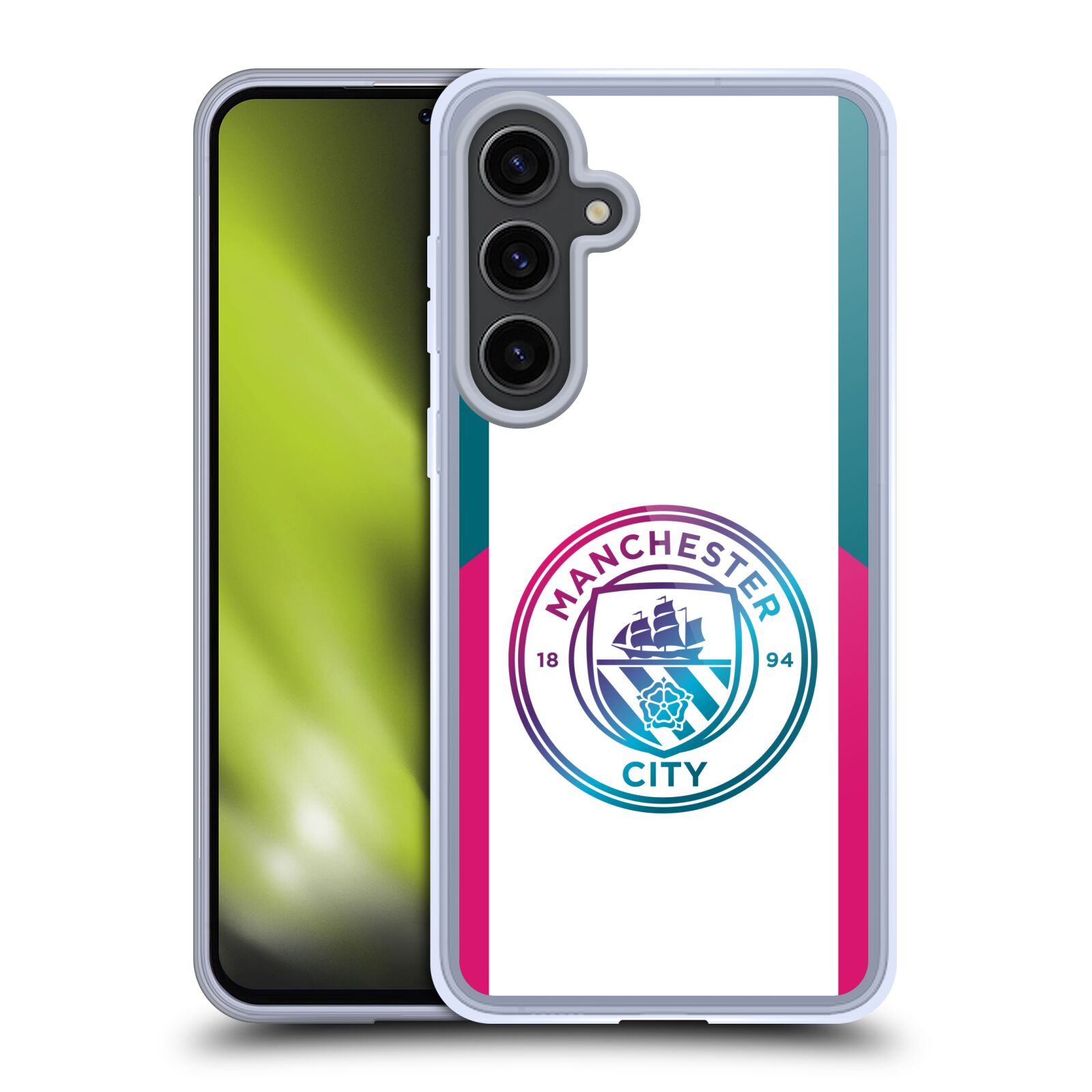 MAN CITY FC 2021/22 KIT DE INSIGNIAS FUNDA DE GEL COMPATIBLE CON TELÉFONOS SAMSUNG Y MAGSAFE - Imagen 8 de 9