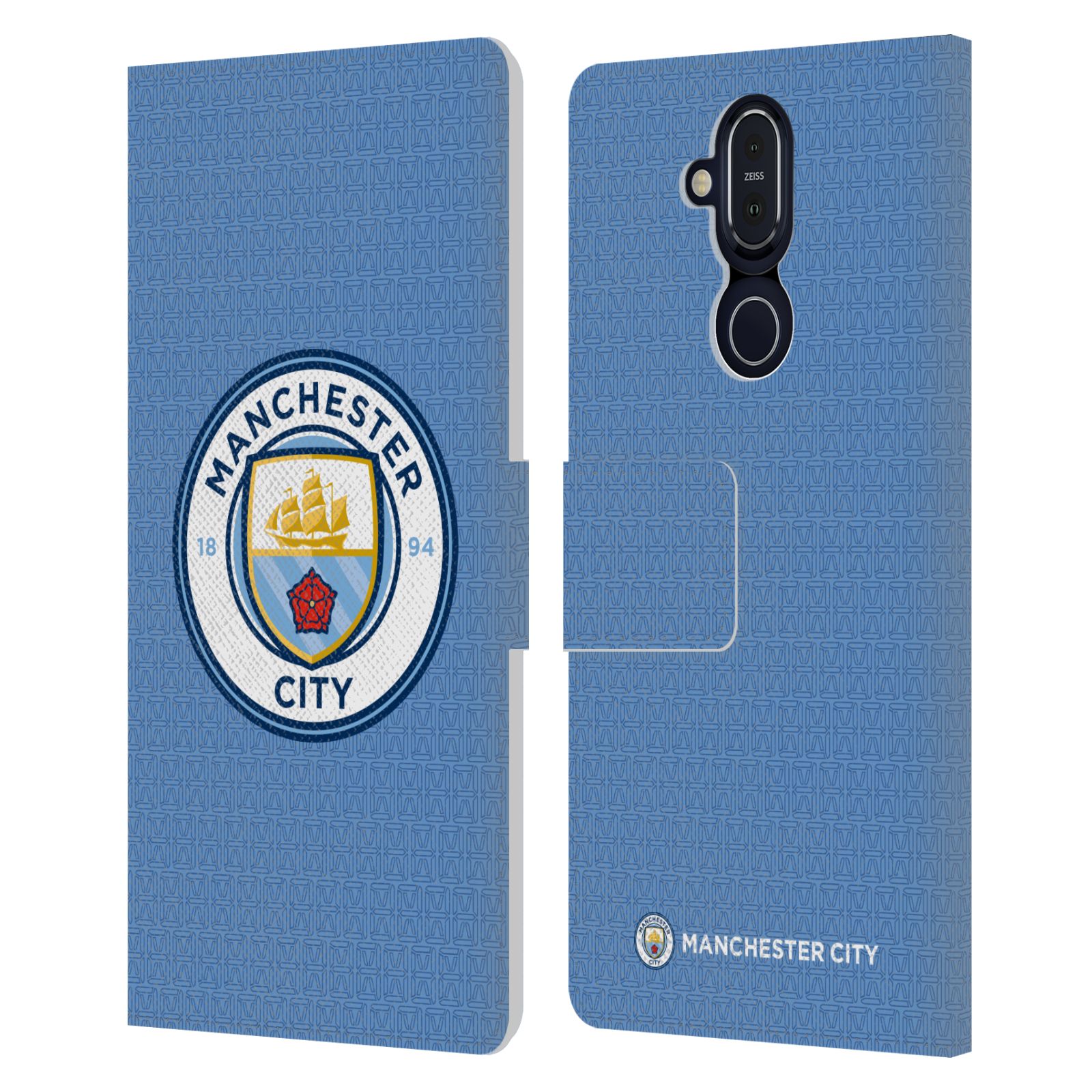 MAN CITY FC 2021/22 BADGE KIT LEATHER BOOK CASE FOR MICROSOFT NOKIA PHONES - 第 8/8 張圖片