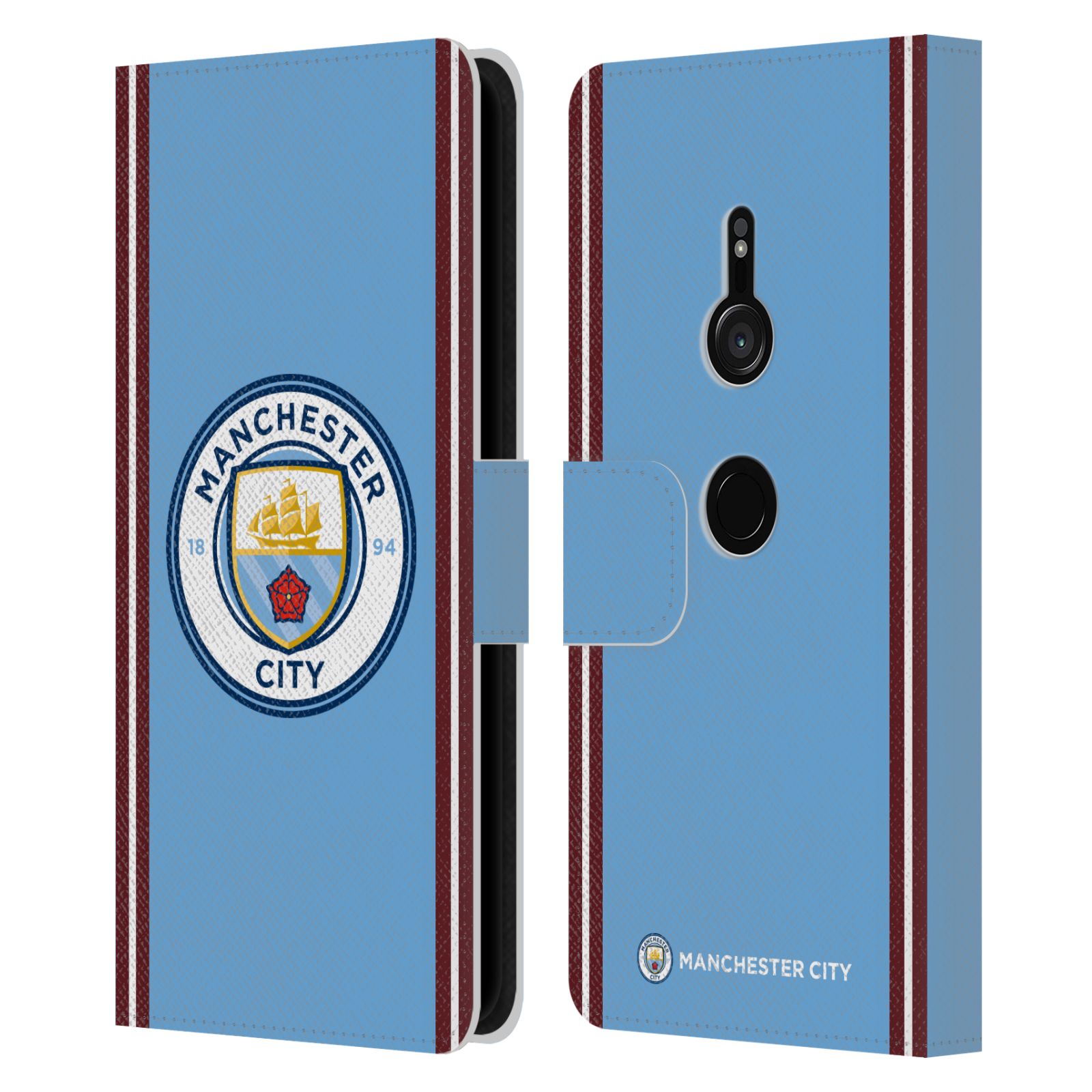 MAN CITY FC 2022/23 BADGE KIT LEATHER BOOK WALLET CASE COVER FOR SONY PHONES 1 - 第 9/12 張圖片