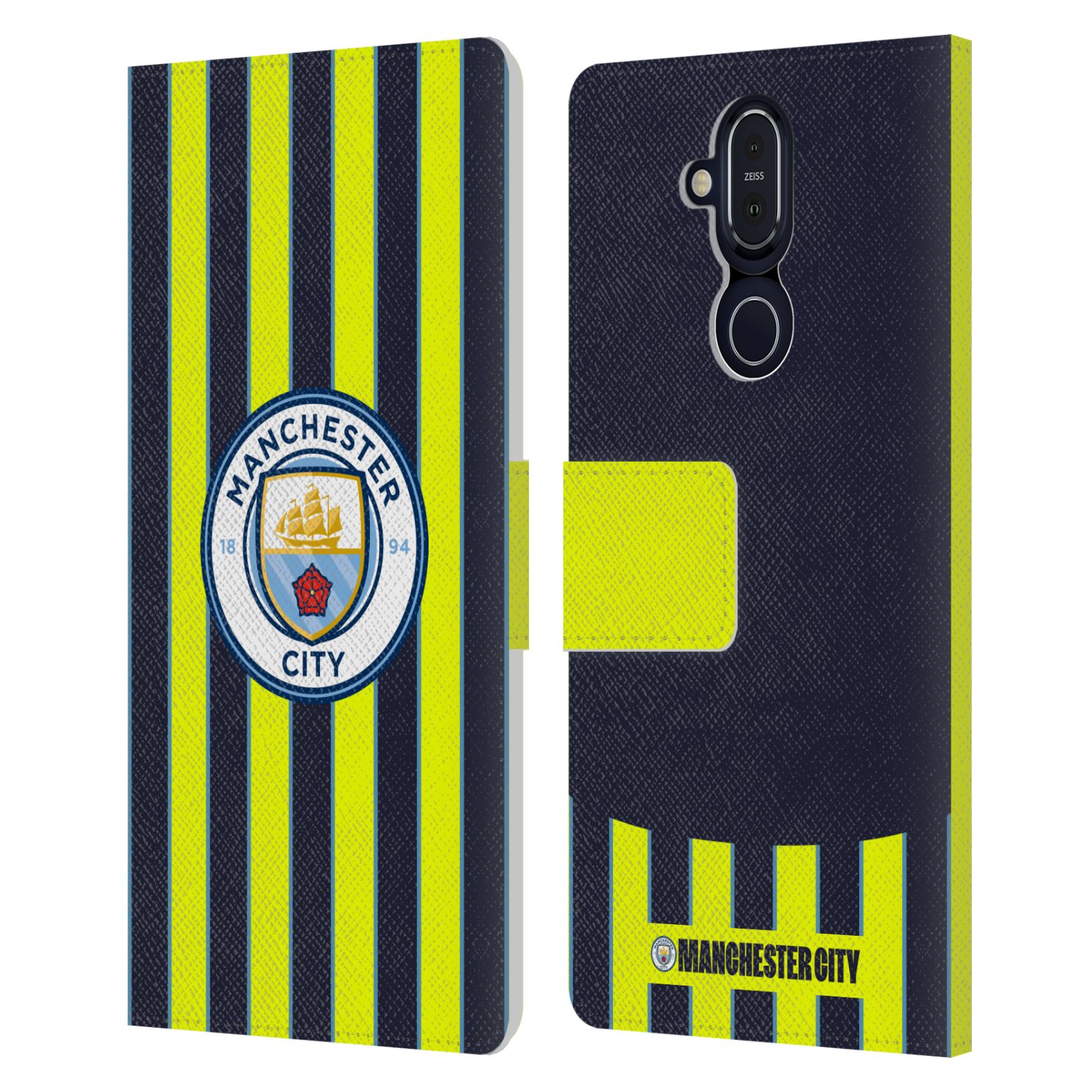 MANCHESTER CITY MAN CITY FC 2024/25 BADGE KIT LEATHER BOOK CASE FOR NOKIA PHONES - Picture 7 of 9