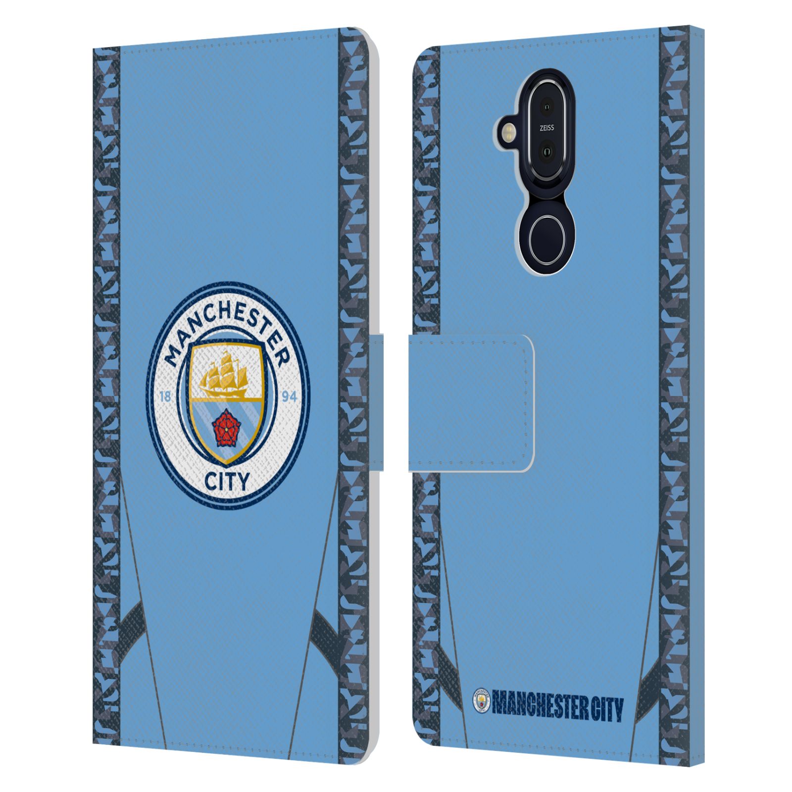 MANCHESTER CITY MAN CITY FC 2024/25 BADGE KIT LEATHER BOOK CASE FOR NOKIA PHONES - Picture 8 of 9