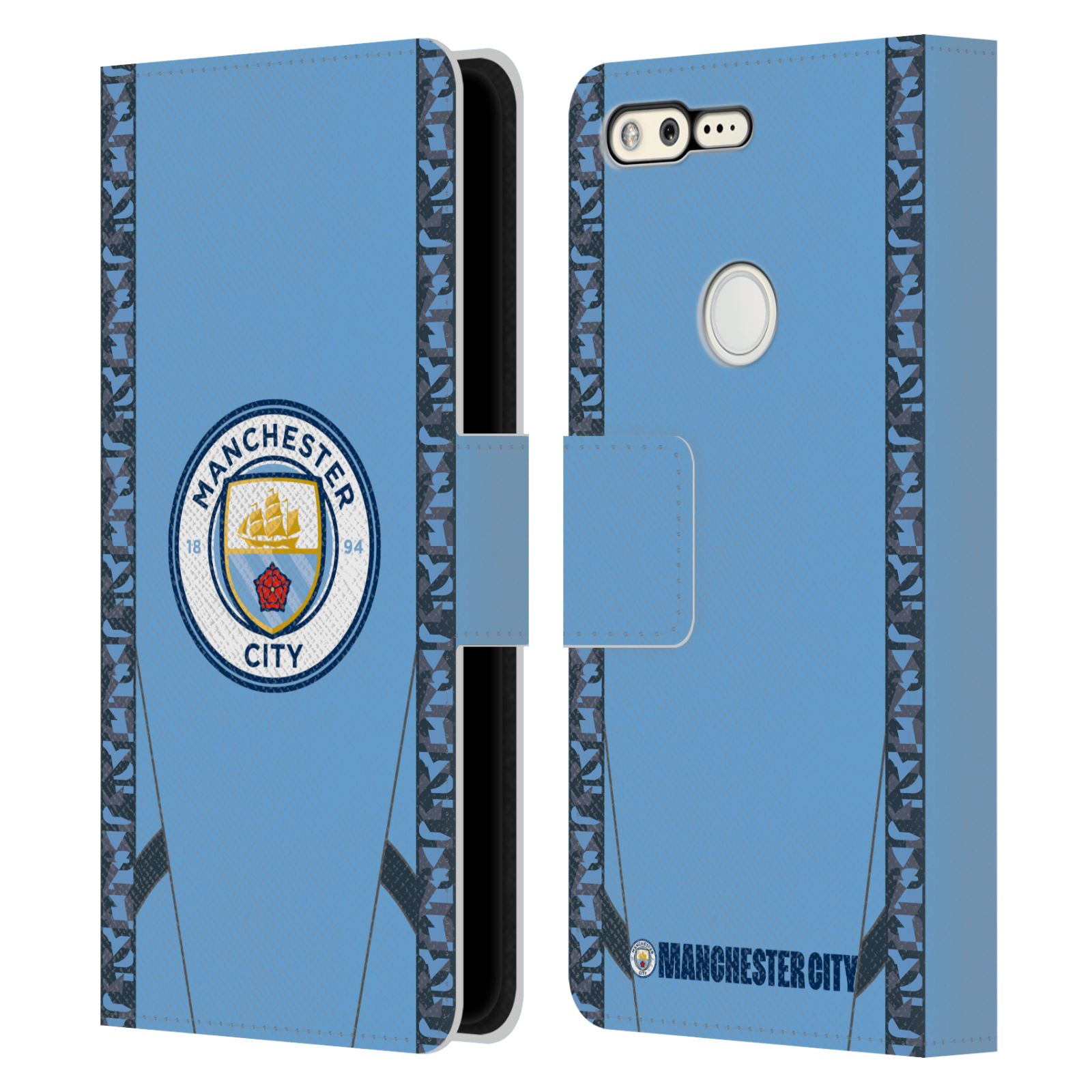 MAN CITY FC 2024/25 AUSWEIS-SET BRIEFTASCHE HUELLE AUS LEDER FÜR GOOGLE HANDYS - Picture 7 of 7