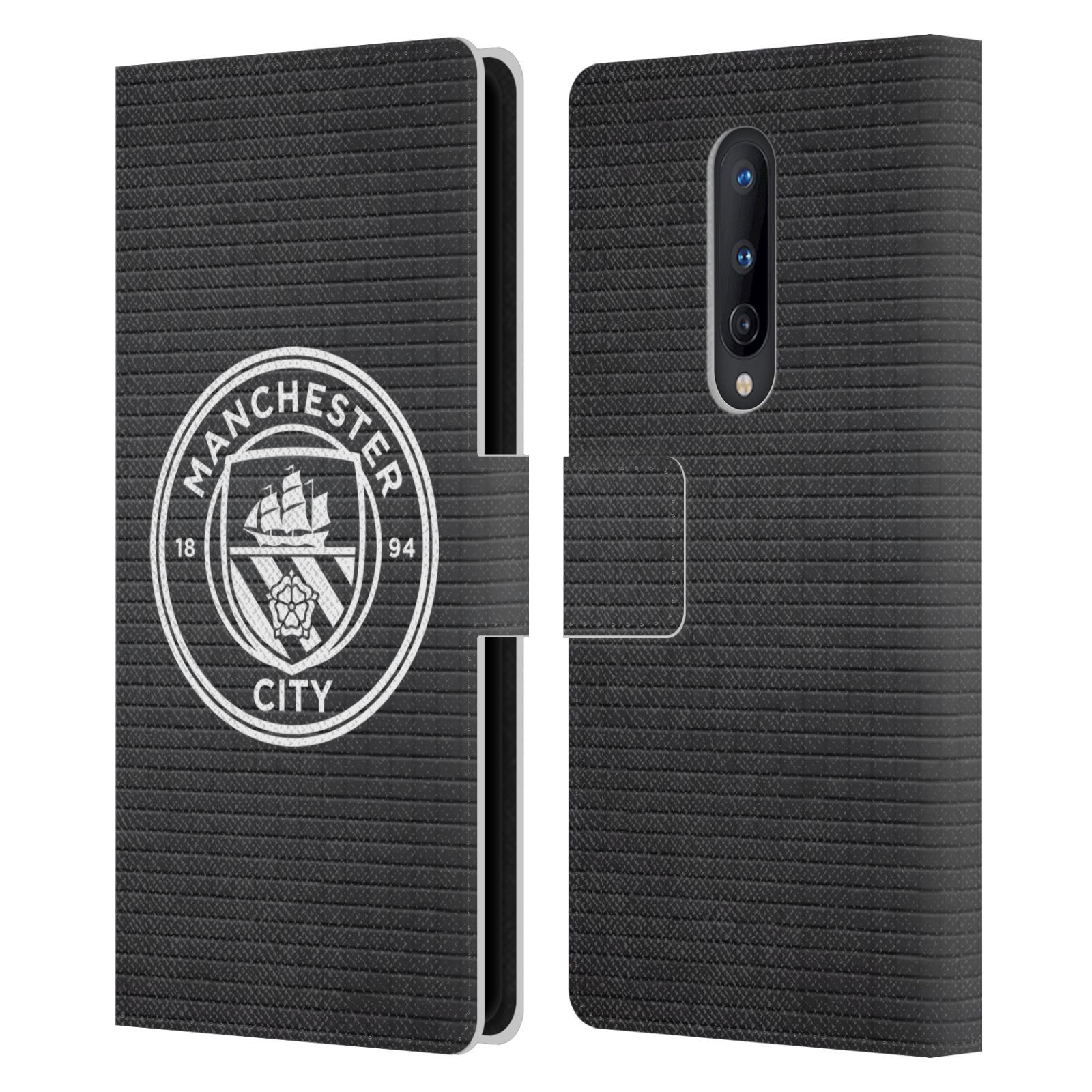 MANCHESTER CITY MAN CITY FC BADGE PIXELS LEATHER BOOK CASE FOR ONEPLUS PHONES - Picture 8 of 16