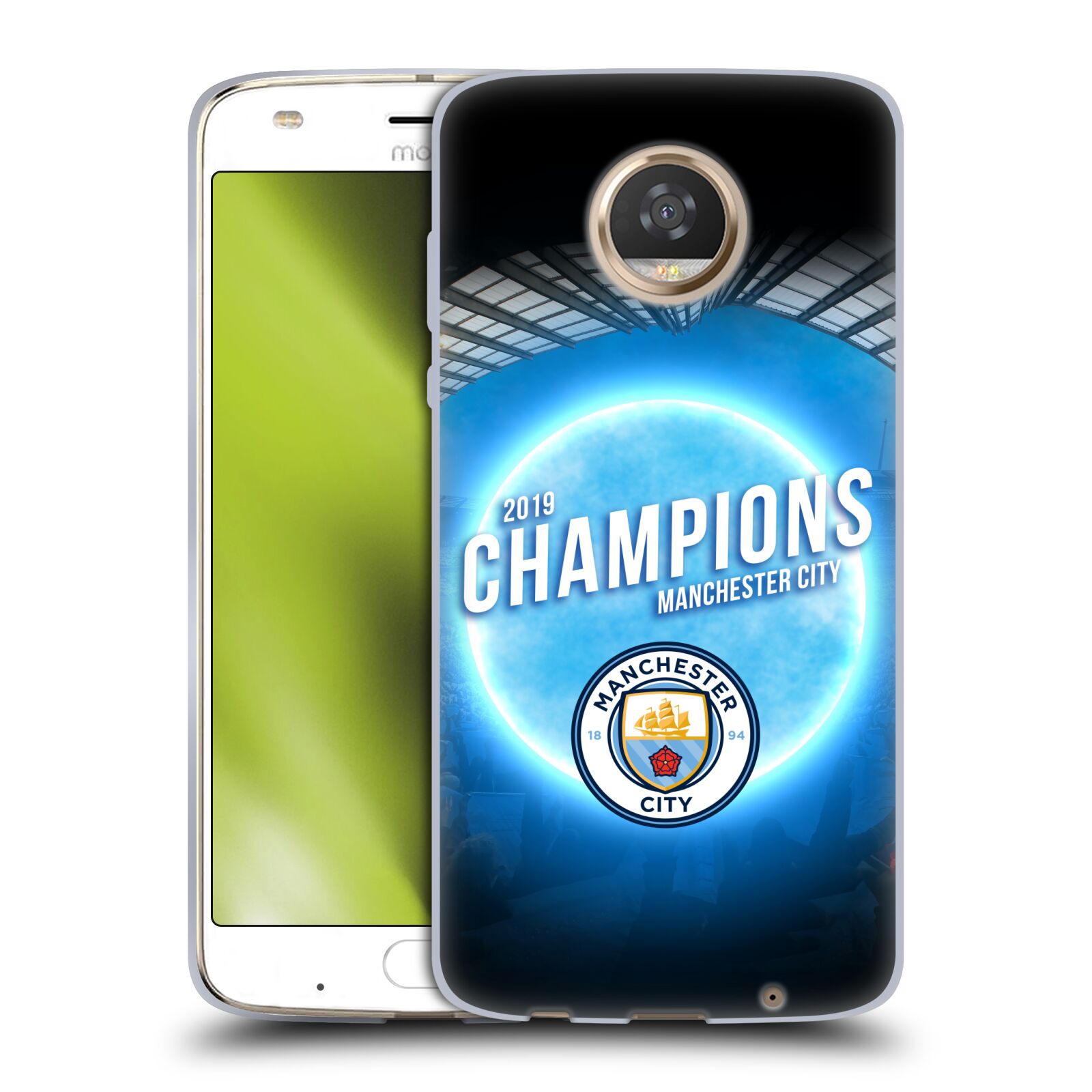 Funda de gel suave Manchester City Man City FC 2019 Champions para teléfonos Motorola 2 - Imagen 9 de 11