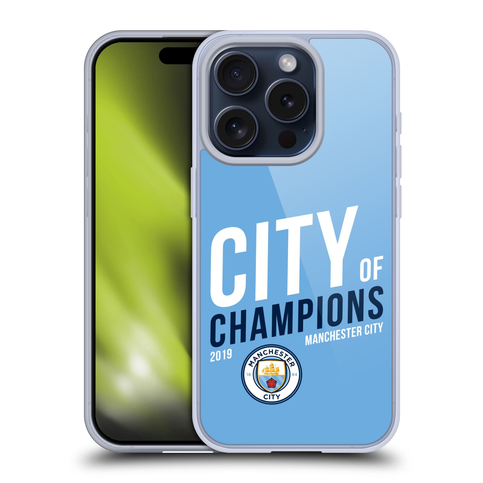 MAN CITY FC 2019 CHAMPIONS ÉTUI COQUE EN GEL POUR APPLE iPHONE TÉLÉPHONES - Photo 11 sur 11