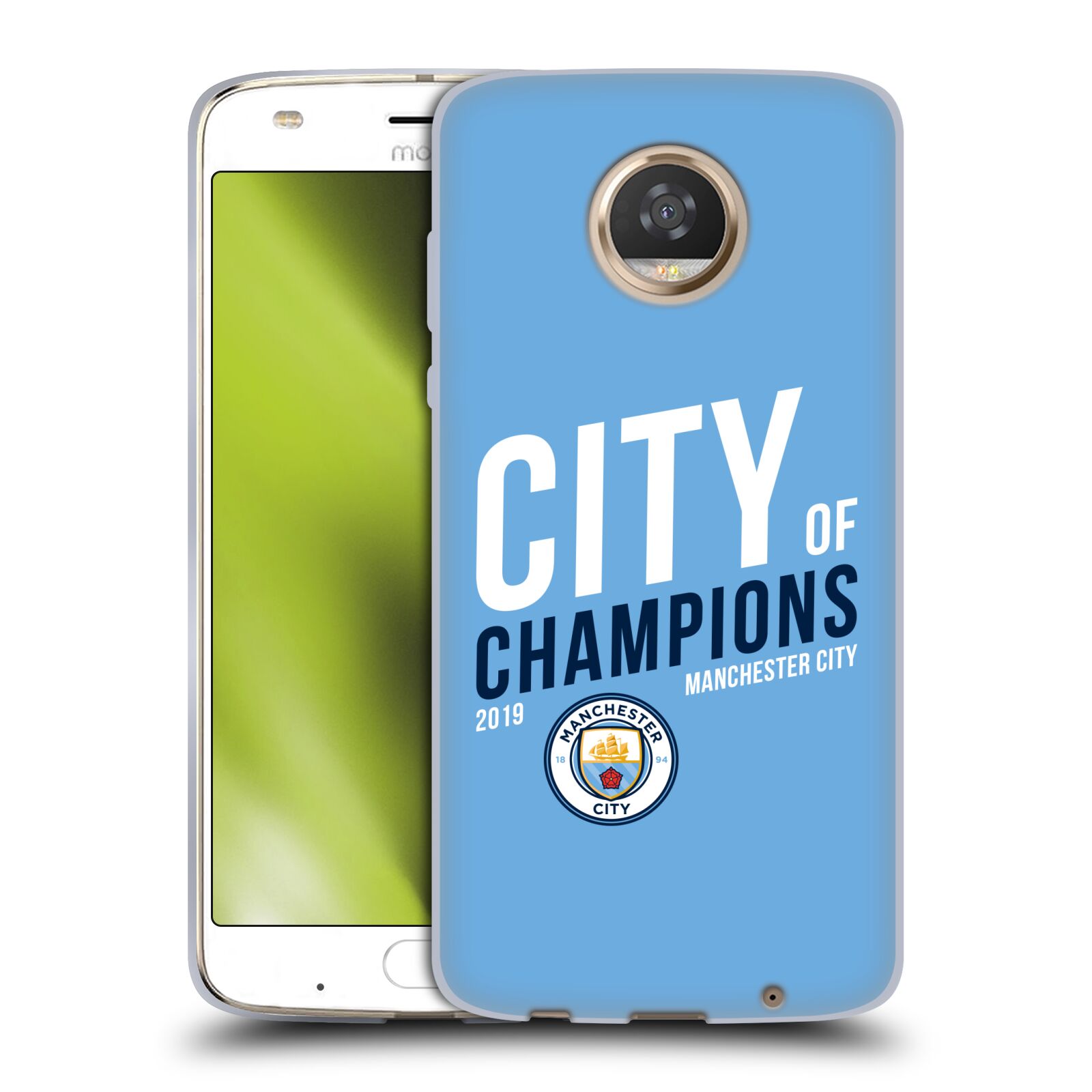 Funda de gel suave Manchester City Man City FC 2019 Champions para teléfonos Motorola 2 - Imagen 10 de 11