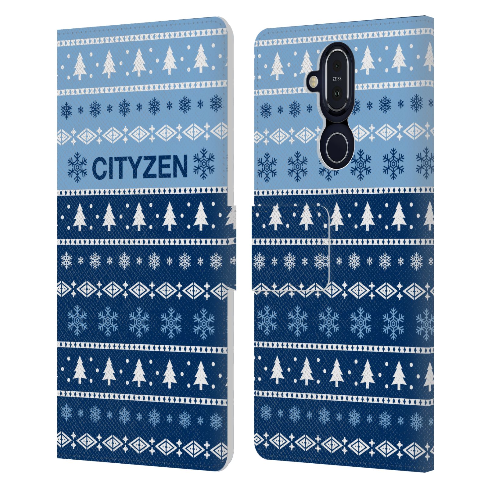 MAN CITY FC CUERO LIBRO DE NAVIDAD FUNDA BILLETERA PARA TELÉFONOS MICROSOFT NOKIA - Imagen 7 de 11