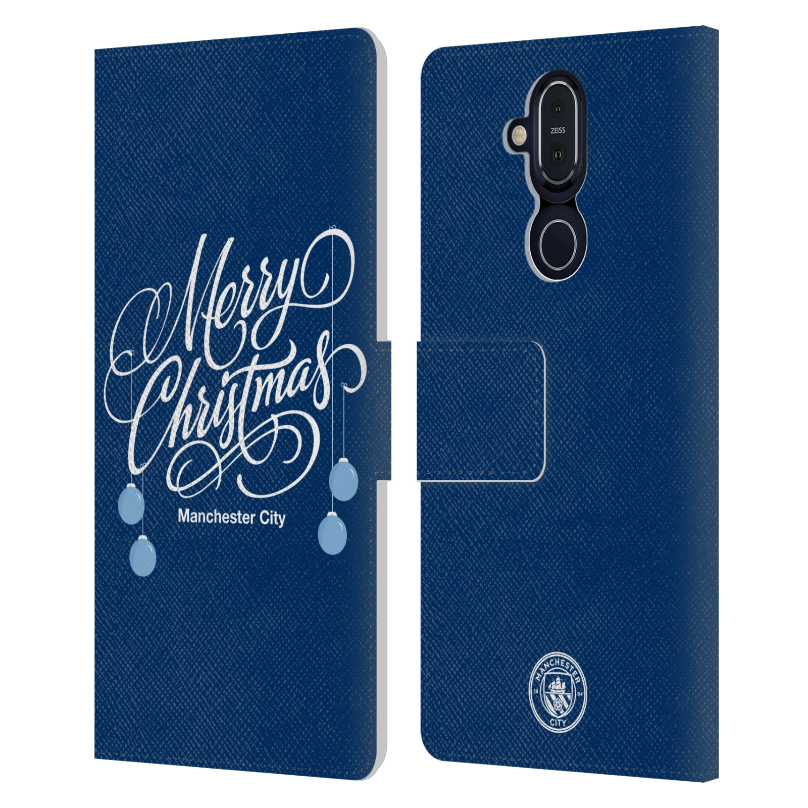 MAN CITY FC CUERO LIBRO DE NAVIDAD FUNDA BILLETERA PARA TELÉFONOS MICROSOFT NOKIA - Imagen 8 de 11