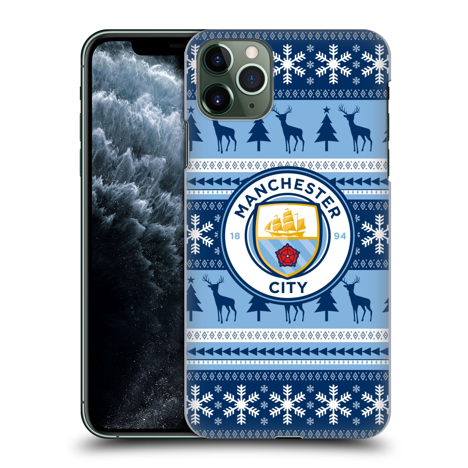 OFFICIAL MANCHESTER CITY MAN CITY FC CHRISTMAS HARD BACK CASE FOR GOOGLE PHONES - Picture 10 of 12