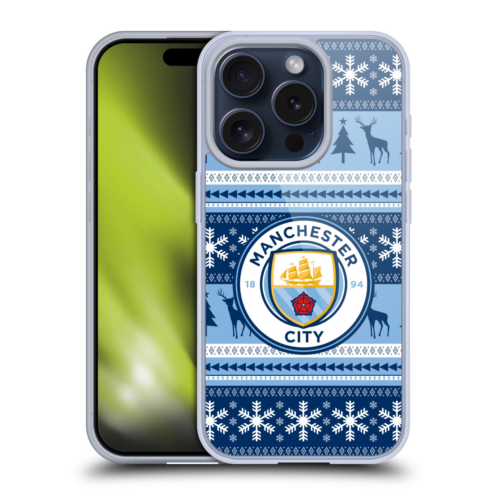 MAN CITY FC NOËL ÉTUI COQUE EN GEL MOLLE POUR APPLE iPHONE TÉLÉPHONES - Photo 10 sur 12