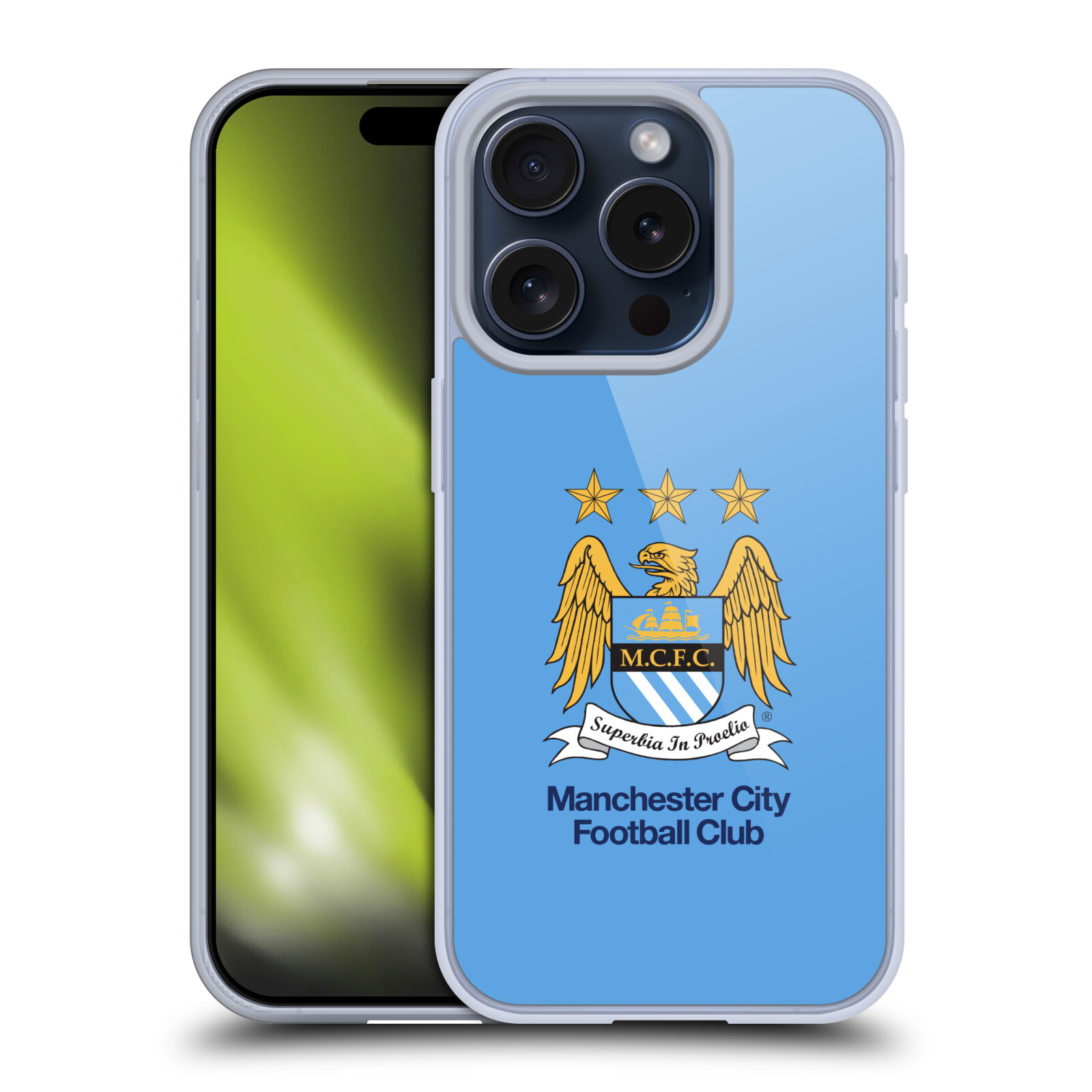 MANCHESTER CITY MAN CITY FC CRÊTE ÉTUI COQUE EN GEL POUR APPLE iPHONE TÉLÉPHONES - Photo 11 sur 17