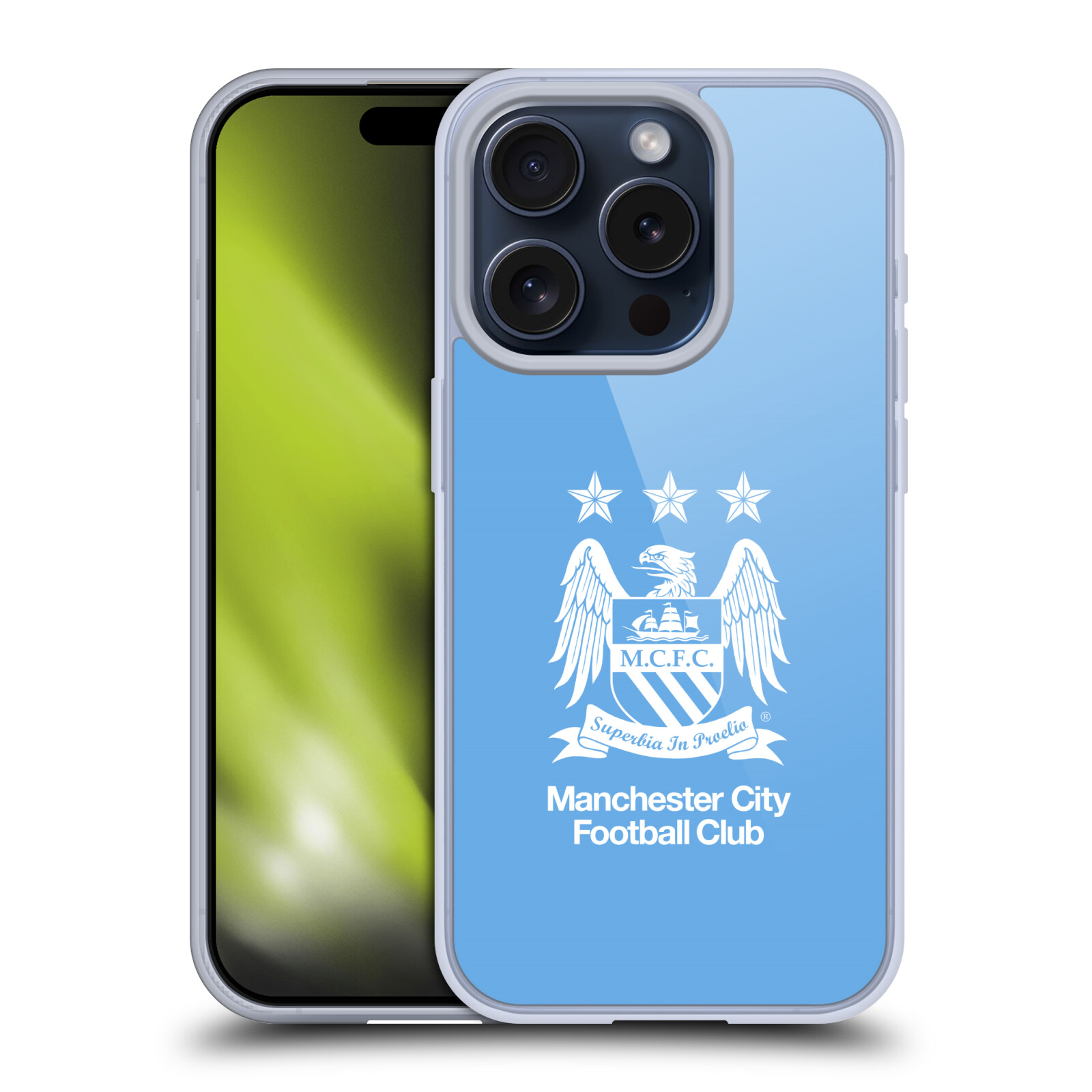 MANCHESTER CITY MAN CITY FC CRÊTE ÉTUI COQUE EN GEL POUR APPLE iPHONE TÉLÉPHONES - Photo 15 sur 17