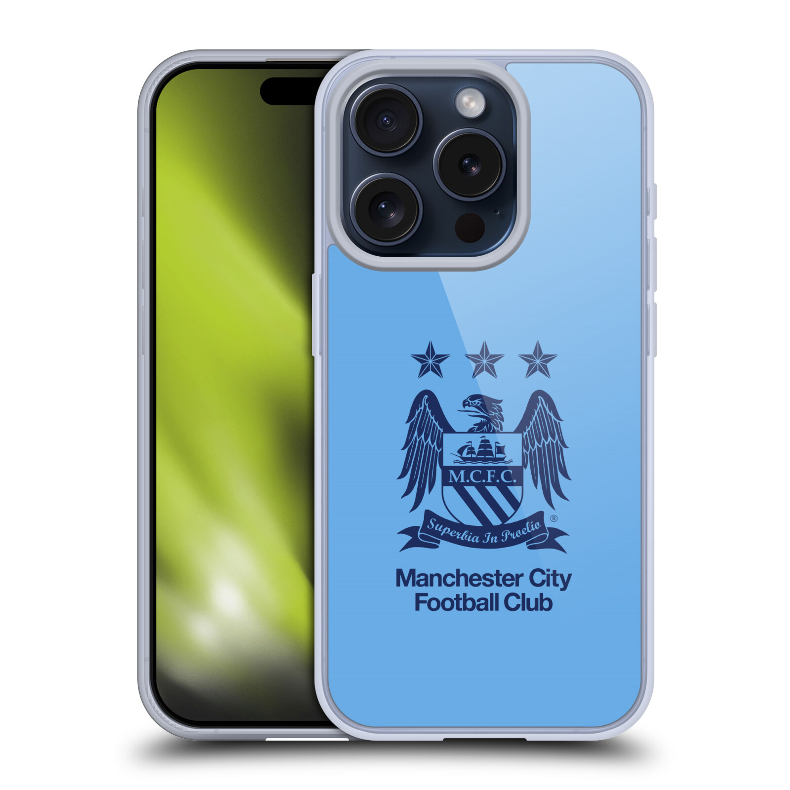 MANCHESTER CITY MAN CITY FC CRÊTE ÉTUI COQUE EN GEL POUR APPLE iPHONE TÉLÉPHONES - Photo 14 sur 17